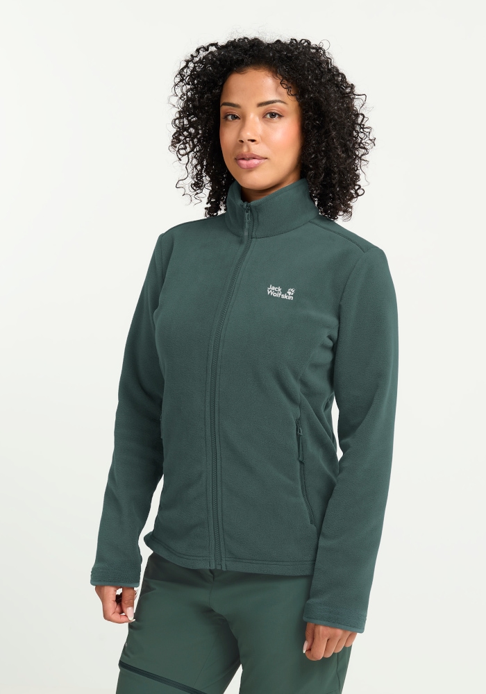 Jack Wolfskin Fleecejacke "TAUNUS 200 FZ W" als sportlicher Midlayer, für Wandern und Freizeit, wärmend