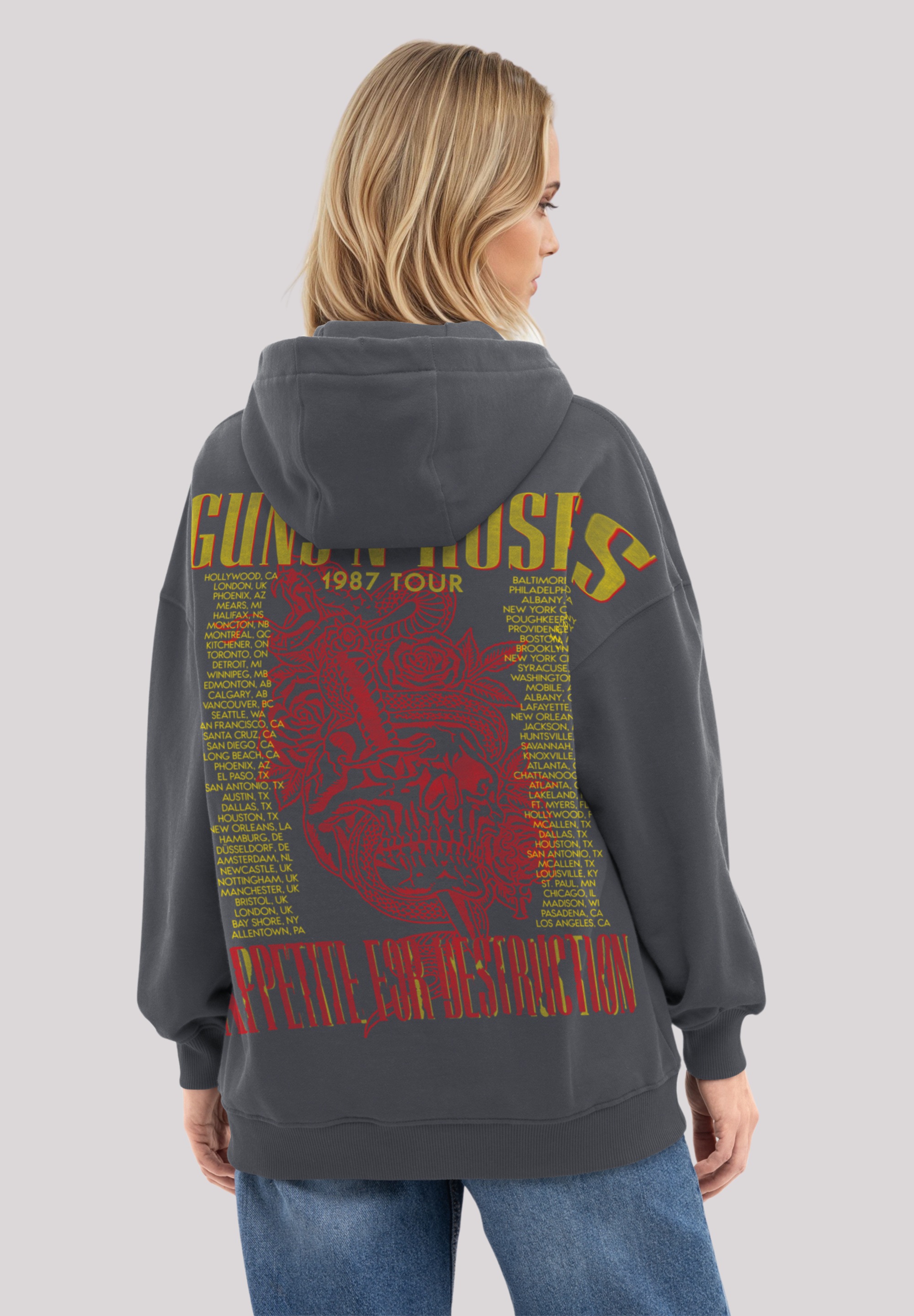 F4NT4STIC Kapuzenpullover »Guns N' Roses 1987 Tour Vintage Rock« Premium Qualität