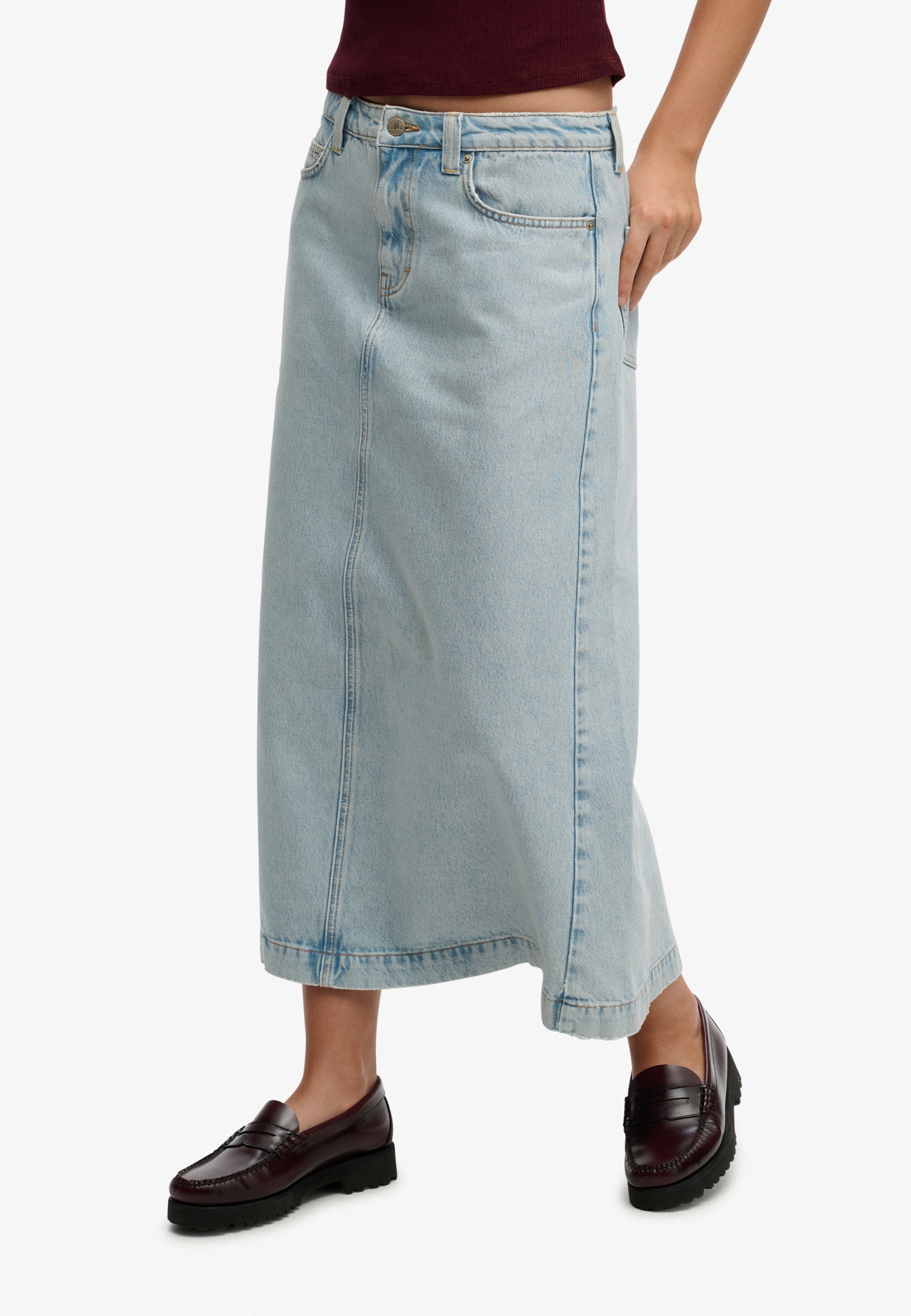 Superdry Jeansrock "DENIM CARGO MAXI SKIRT" günstig online kaufen