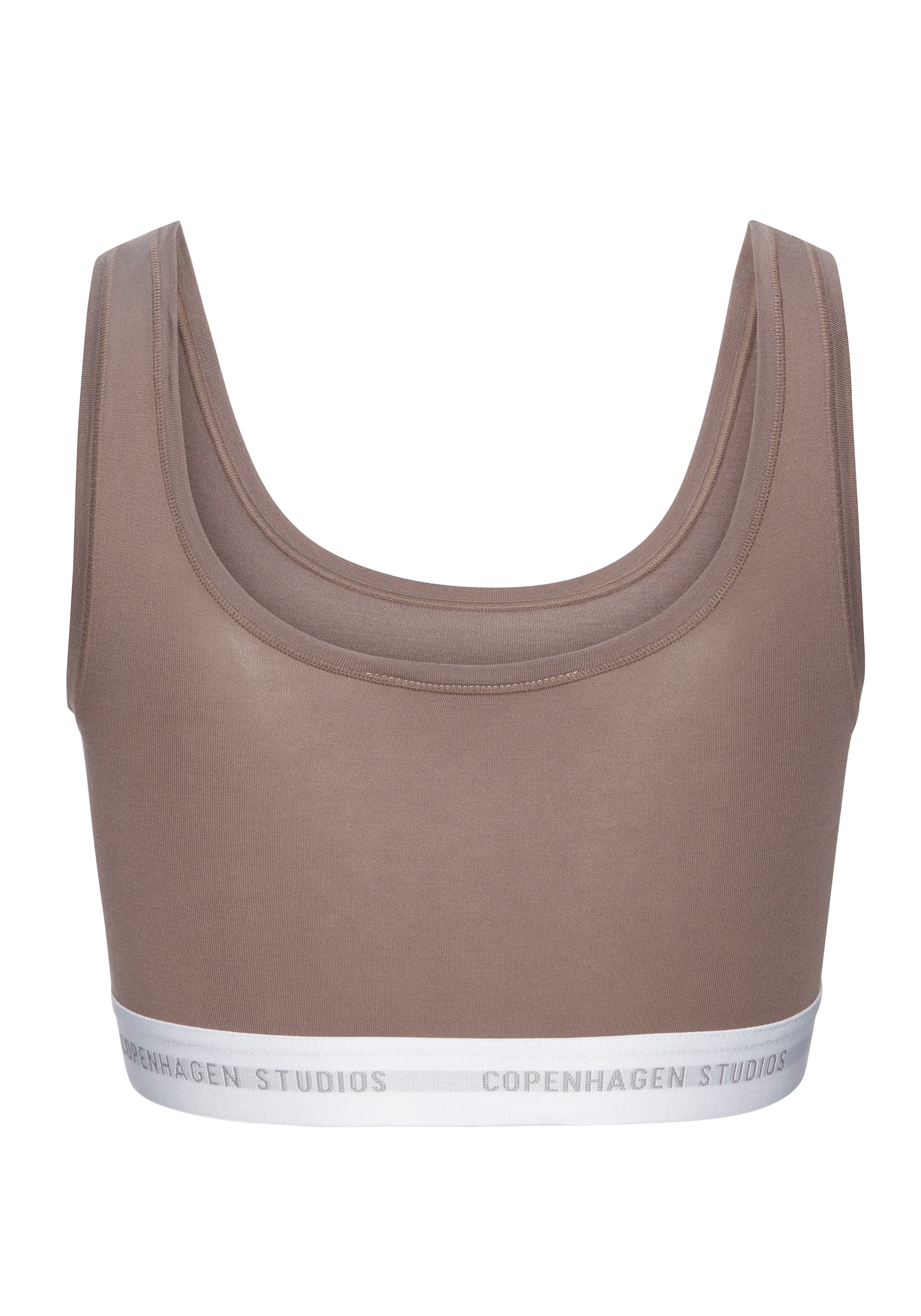 Copenhagen Studios Bustier mit weichem Logobund und aus elastischer Baumwoll-Modal-Qualität