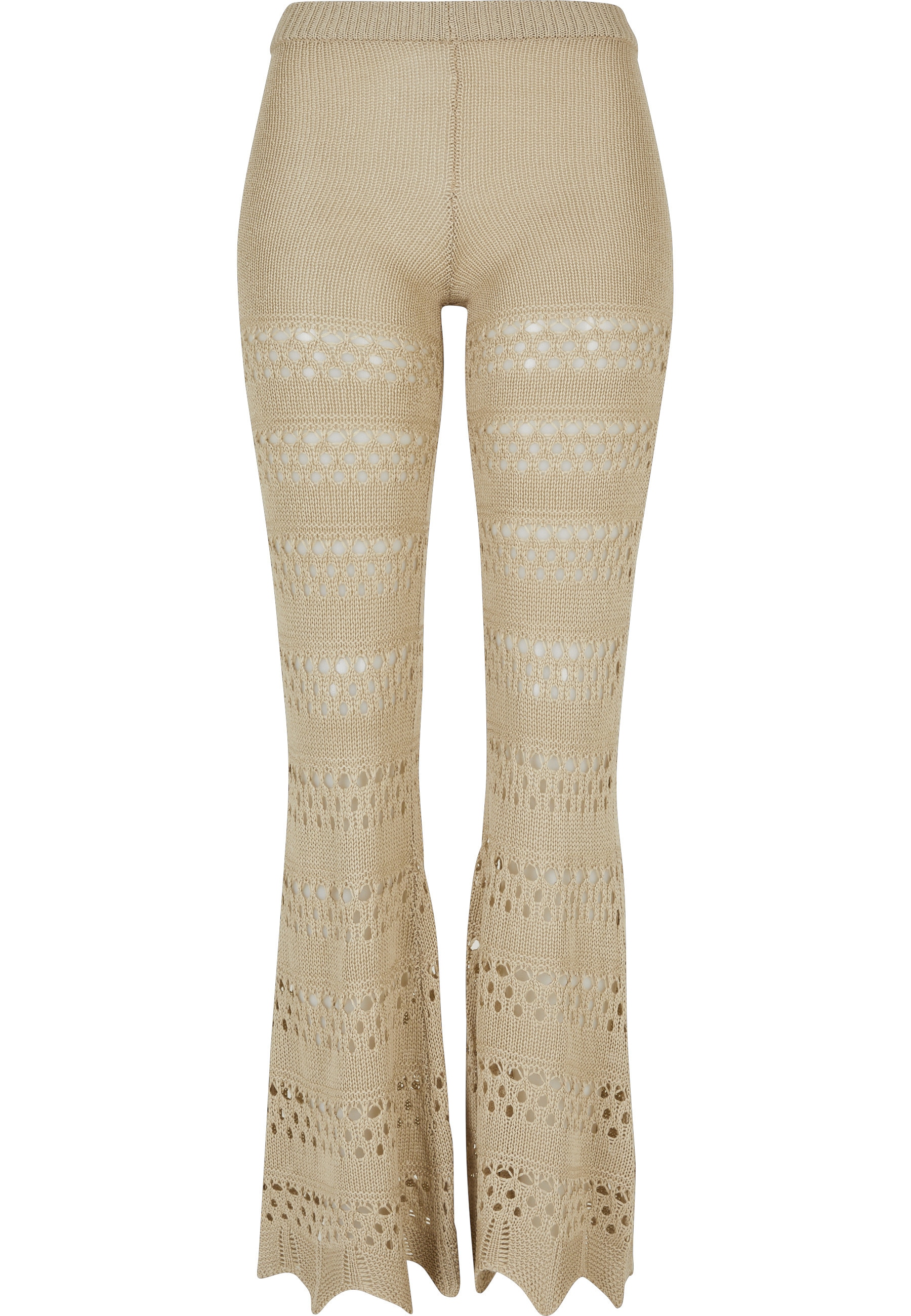 URBAN CLASSICS Leggings "Urban Classics Damen Ladies Flared Crochet Knit Le günstig online kaufen