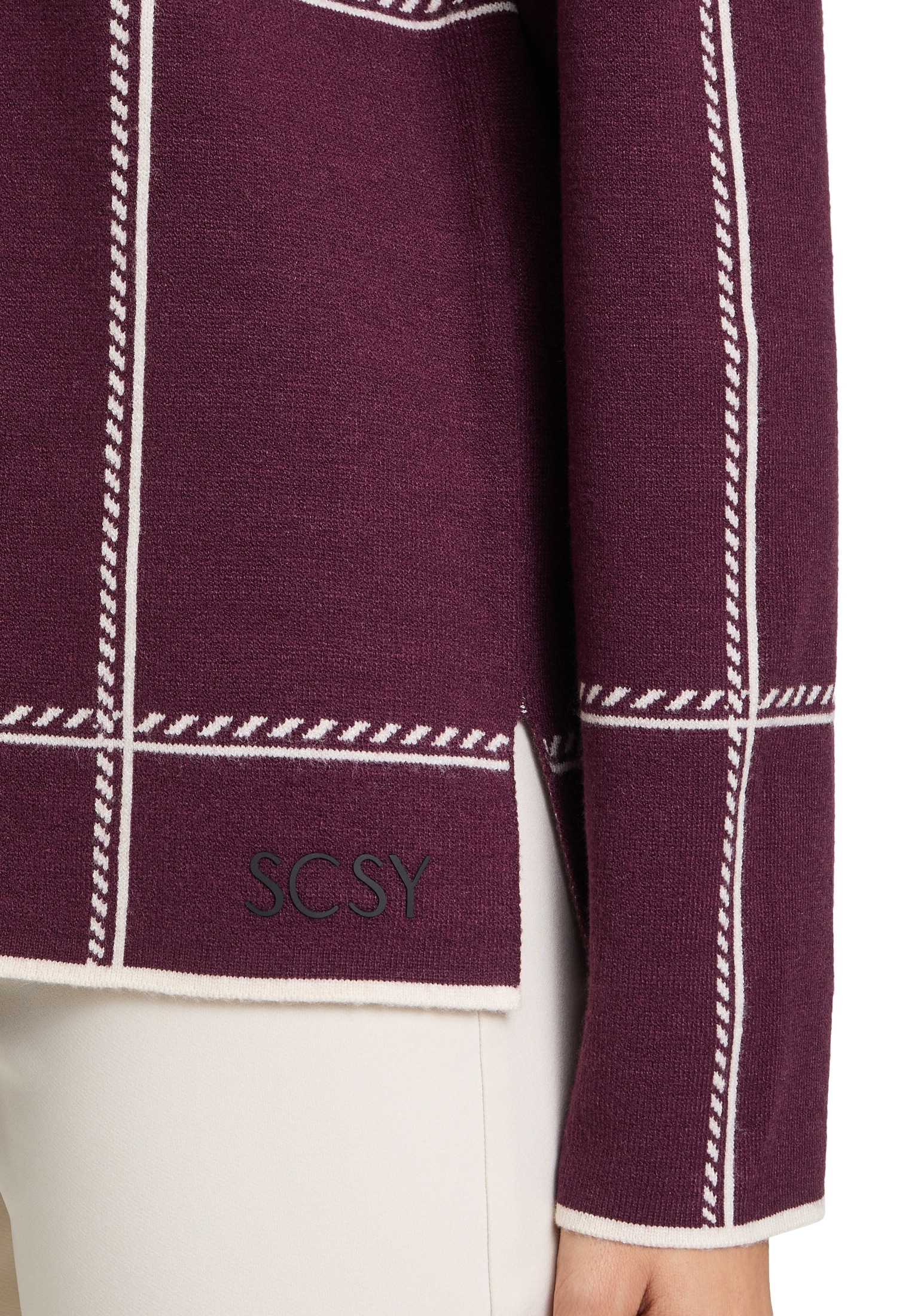 Betty Barclay Strickpullover »Betty Barclay Damen Strickpullover kariert«, (1 tlg.), Jacquard