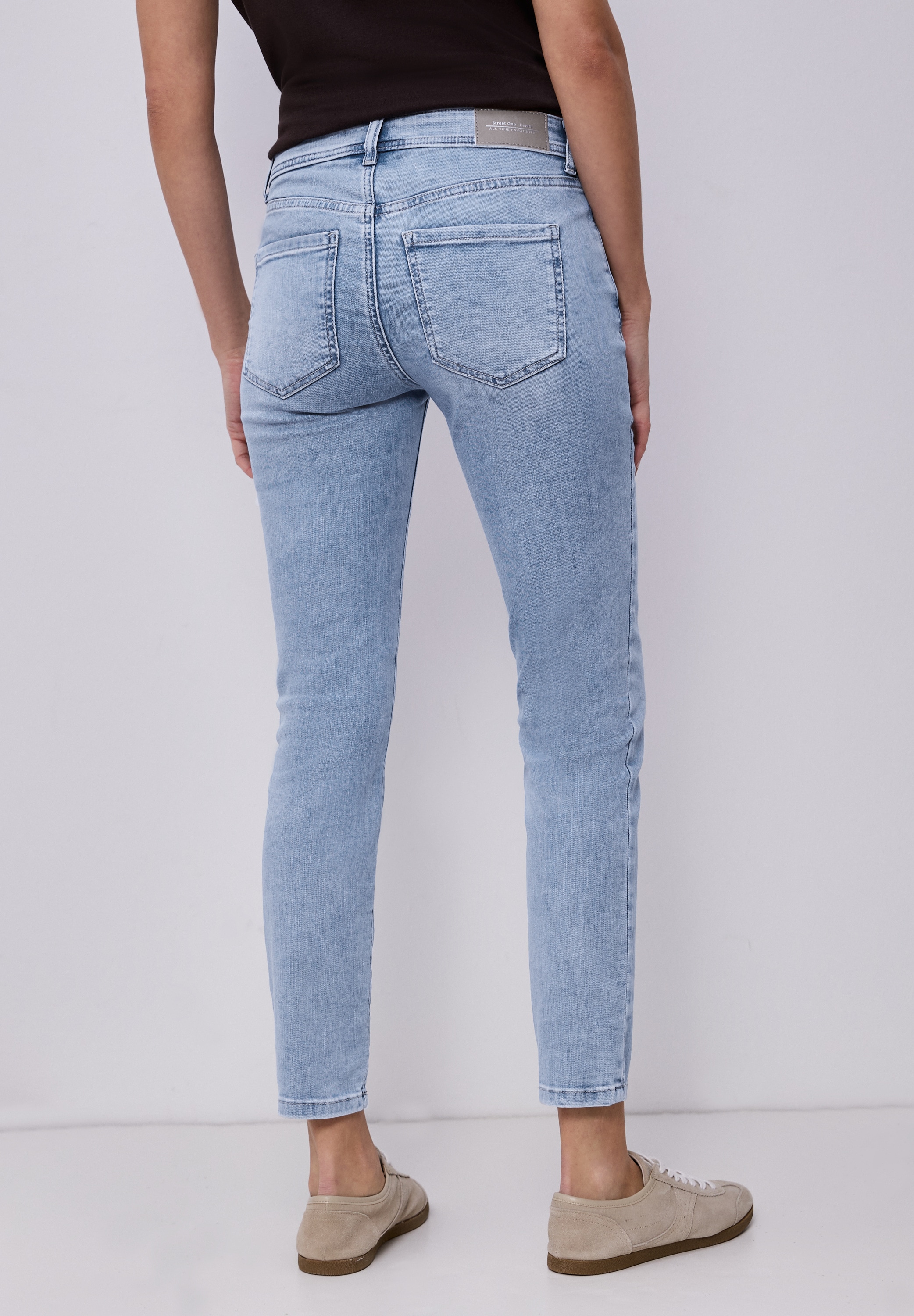STREET ONE Slim-fit-Jeans im Denim Look günstig online kaufen