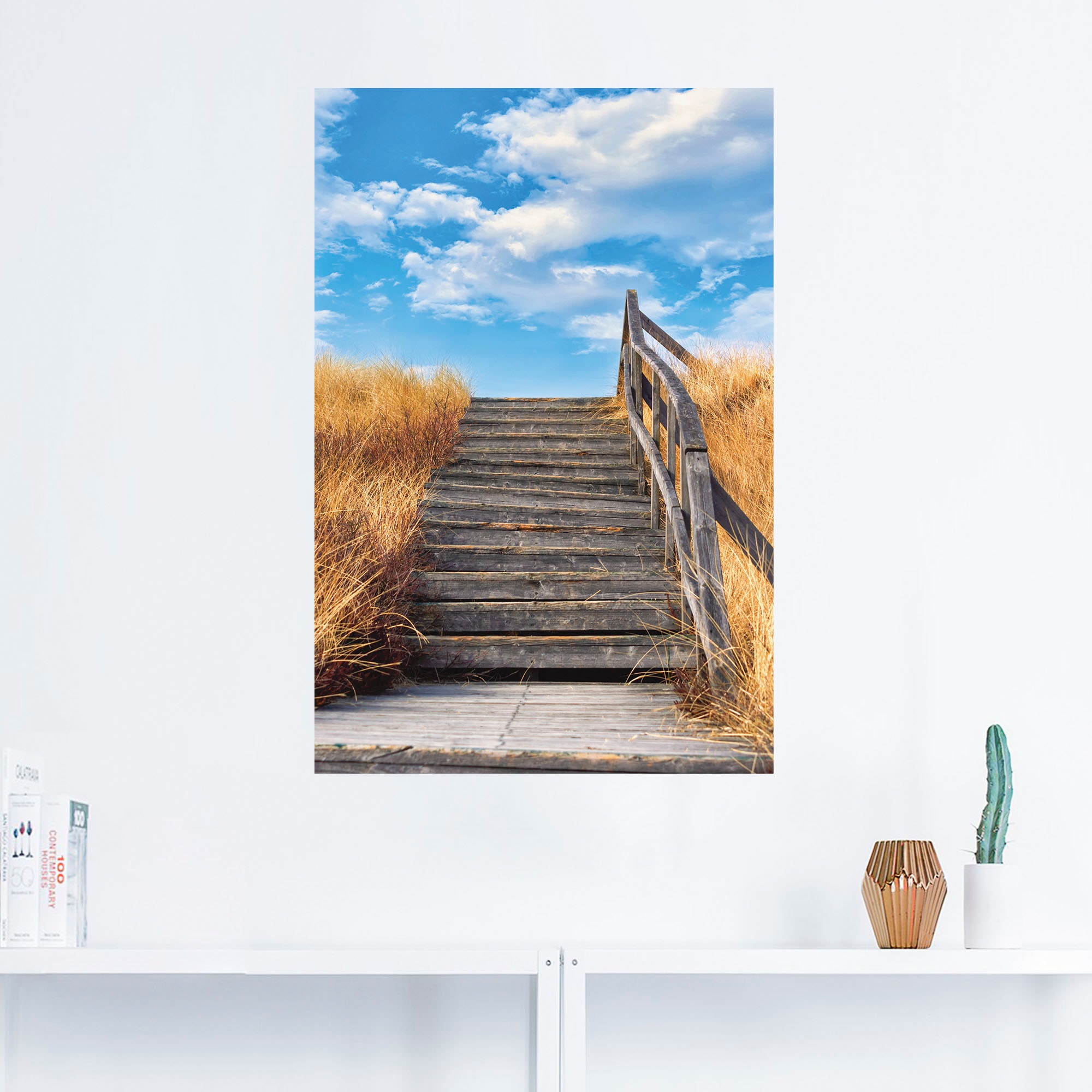 Artland Wandbild »Treppe Bohlenweg Insel Amrum«, Küstenbilder, (1 St.), als Poster, Wandaufkleber in verschied. Größen