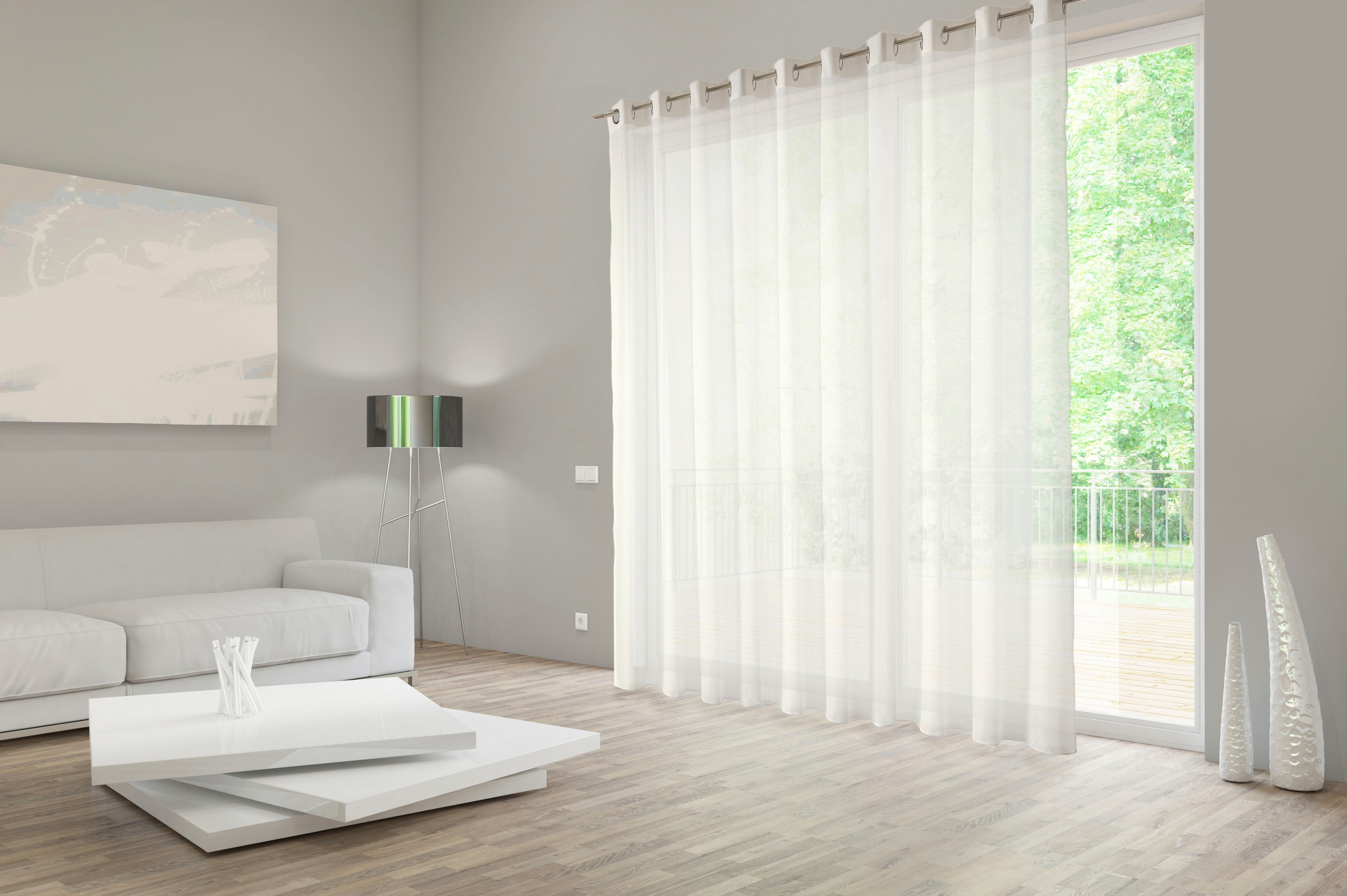 Neutex for you Vorhang "Kiss" Ösen 1 Stk. tlg. Uni in natürlicher Optik, na günstig online kaufen