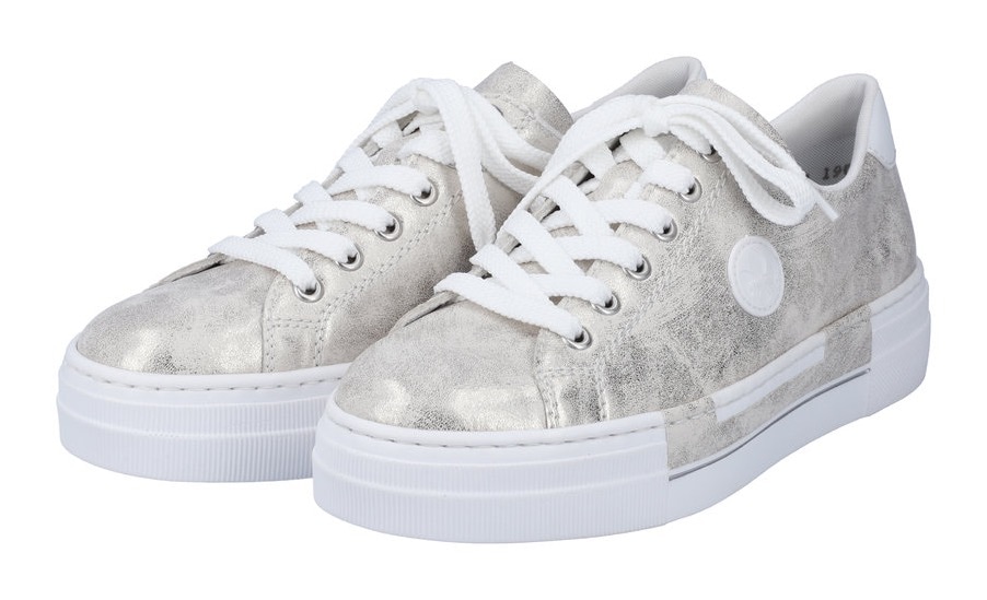 Rieker Sneaker, Freizeitschuh, Halbschuh, Schnürschuh mit Plateausohle