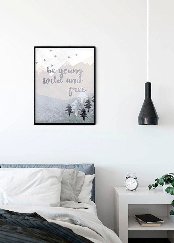 KOMAR Wild and Free Affiche Multicolore 40x50cm 2
