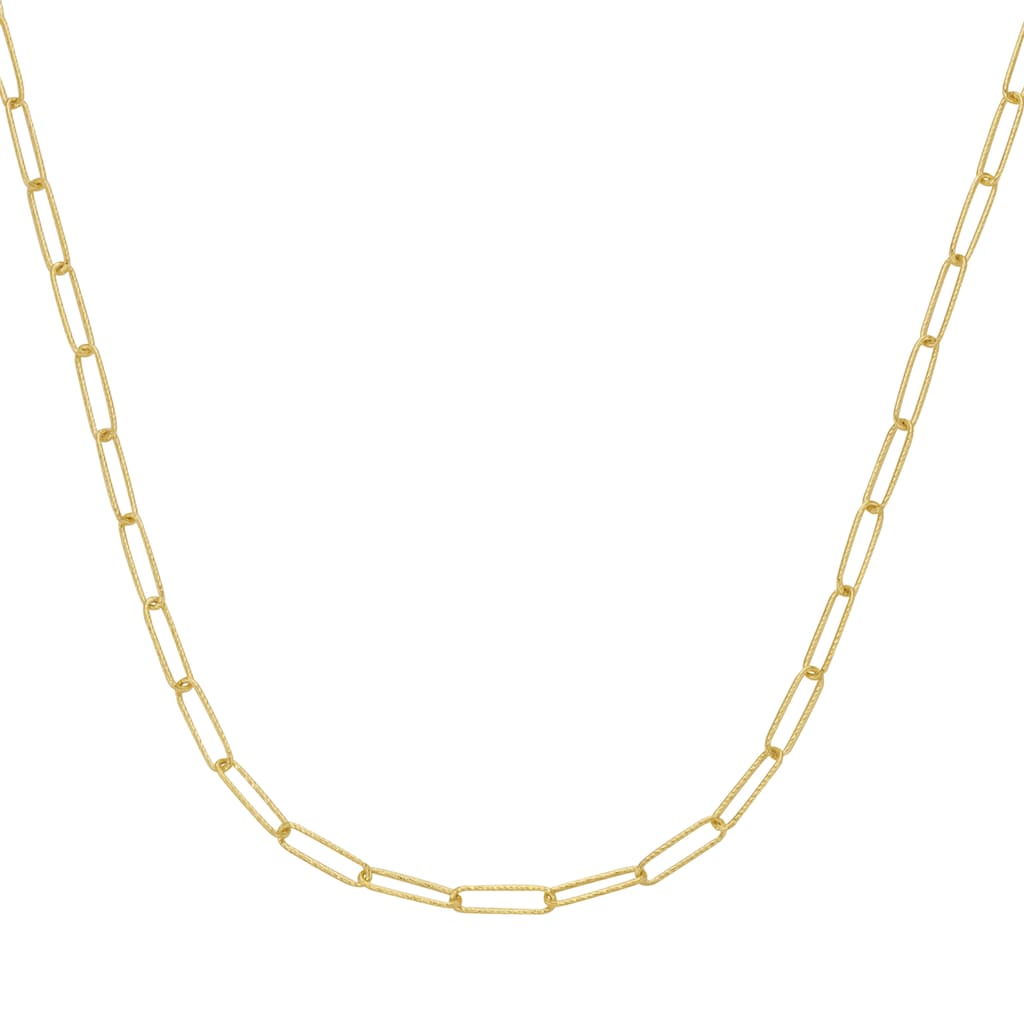 Luigi Merano Goldkette »lange diamantierte Ankerglieder, Gold 585«