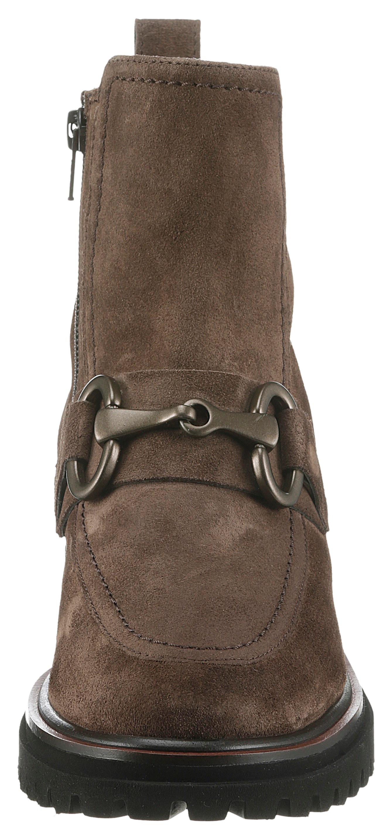 Paul Green Stiefelette, Schlupfboots, Blockabsatz, Herbststiefelette mit Schmuckschließe
