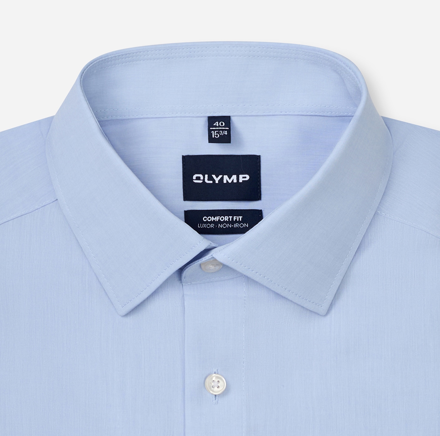 OLYMP Langarmhemd »Luxor« comfort fit, Businesshemd, New-Kentkragen, bügelfrei