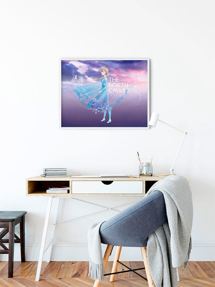 Komar Bild »Frozen Elsa The North Calls«, Disney, (1 St.), Wandbild zur Dekoration im Kinderzimmer - ohne Rahmen