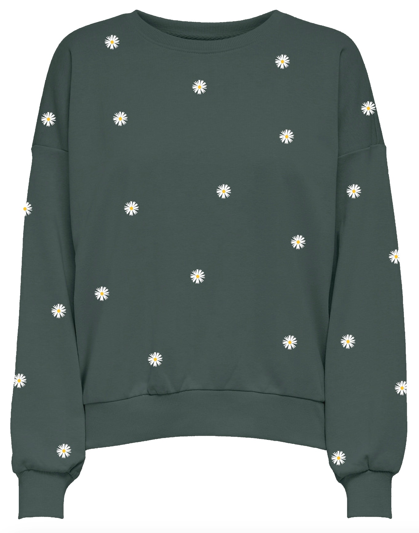 ONLY Sweatshirt "ONLBROOKE L/S O-NECK FLOWER SWT", Baumwollmischung, regula günstig online kaufen
