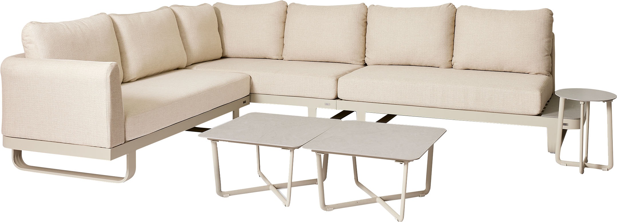 Best Gartenlounge-Set »Fellow«, (Set, 15 tlg.), inklusive 10 Kissen und 3 Beistelltischen