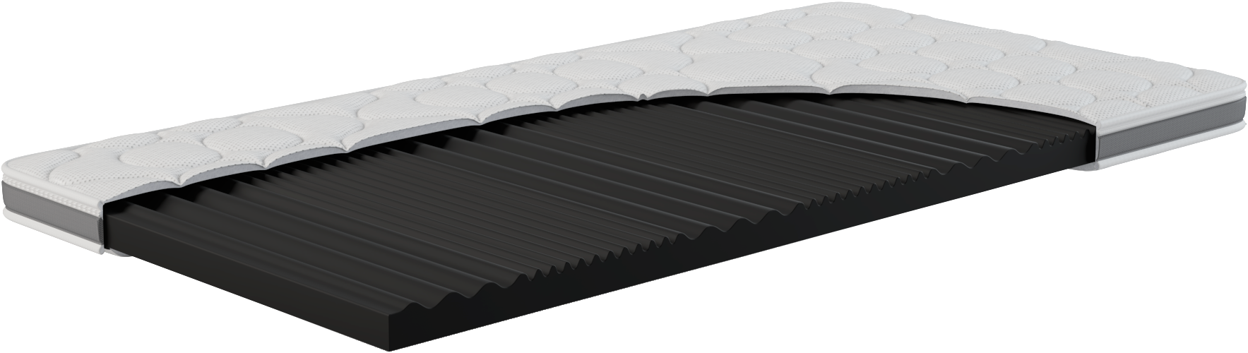 Topper, B:180cm H:7cm L:200cm, weiß, HN8 SCHLAFSYSTEME, Komfortschaum, Topper, "Top Dynamic S"