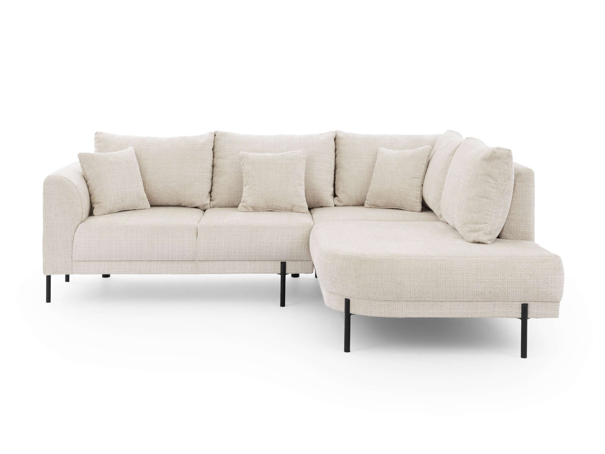 Home affaire Ecksofa "NELLIA L-Form mit Ottomane rechts oder links bestellb günstig online kaufen