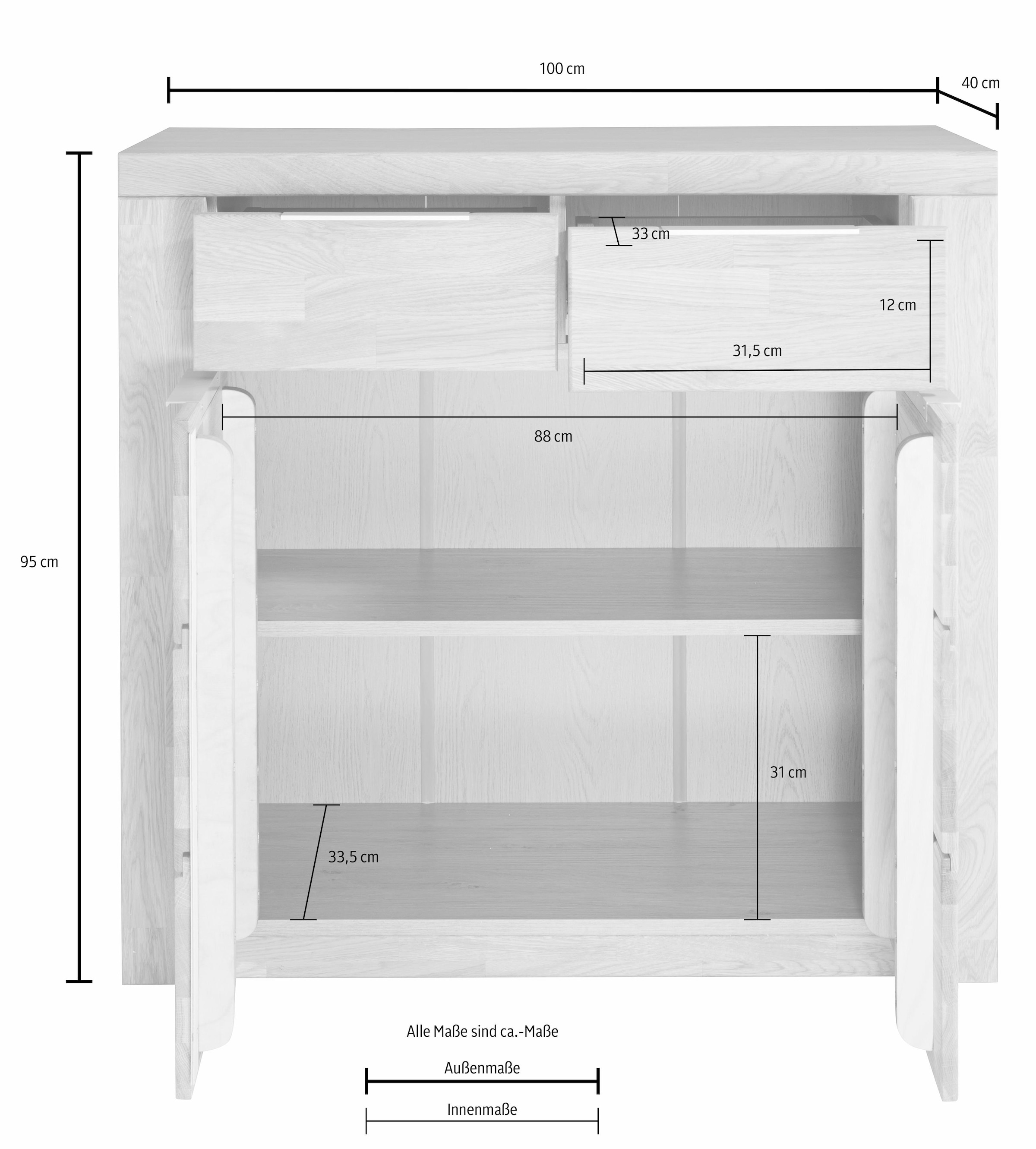 Woltra Kommode »Zara«, Breite 100 cm