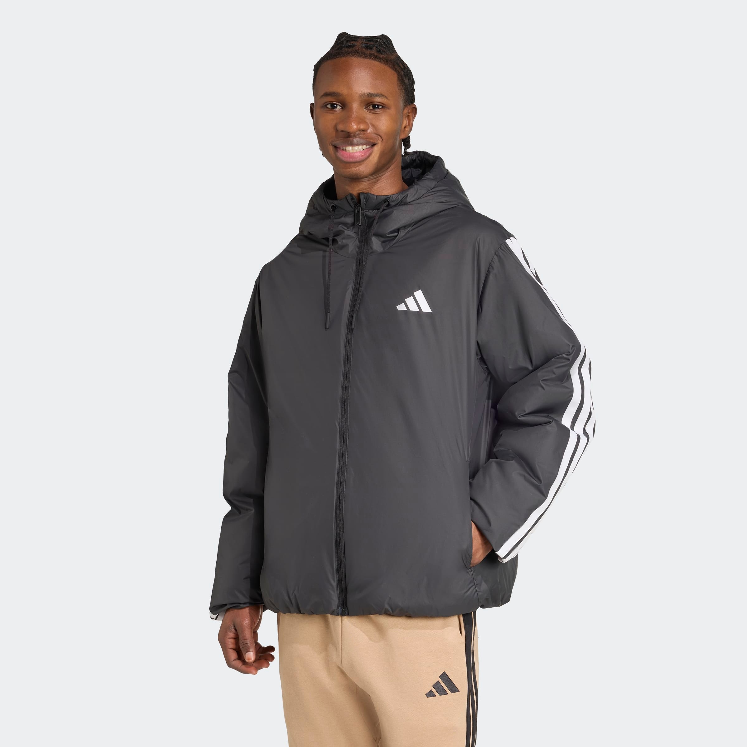 adidas Sportswear Outdoorjacke "ESSENTIALS CLIMAWARM 3-STREIFEN INSULATED" günstig online kaufen