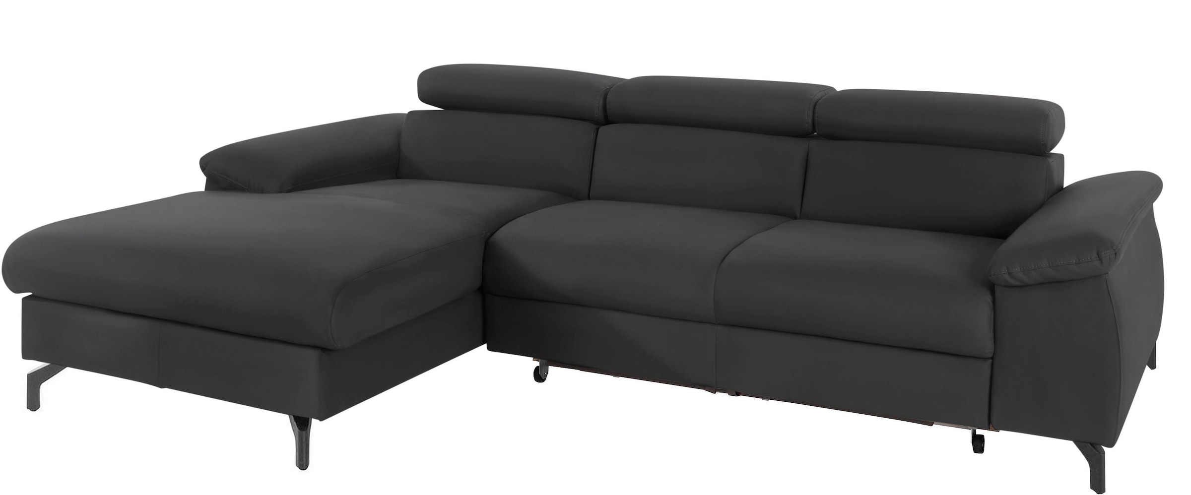 COTTA Ecksofa "Kitty L-Form, B: 242 cm" mit Kopfteilverstellung, optional Schlaffunktion & Bettkasten