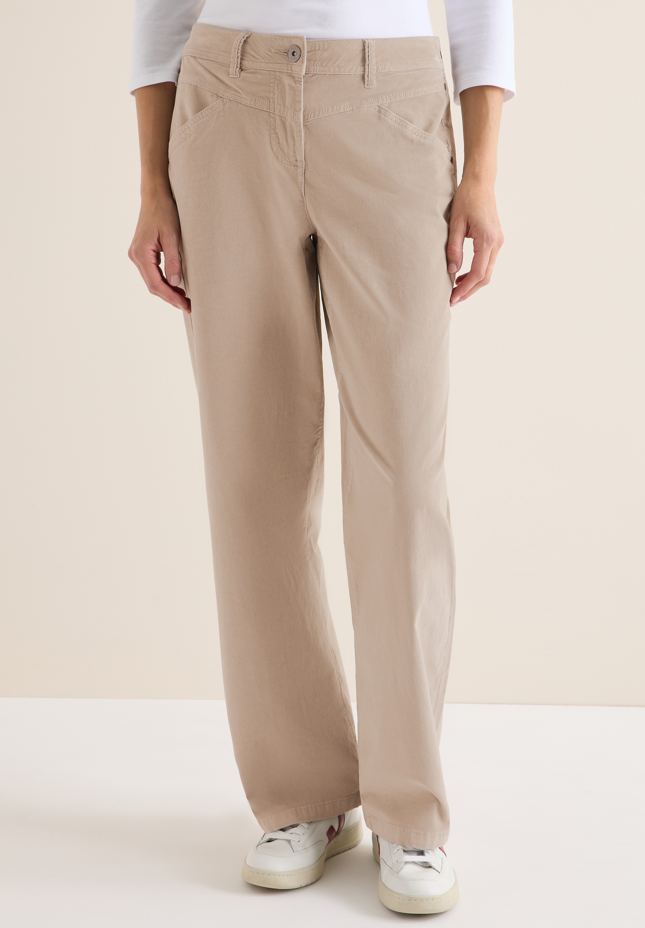 Cecil Cordhose, High Waist günstig online kaufen