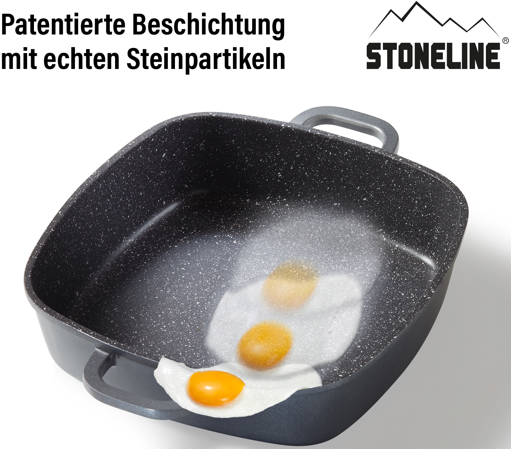 STONELINE Servierpfanne, Aluminiumguss, (1 tlg.), Induktion