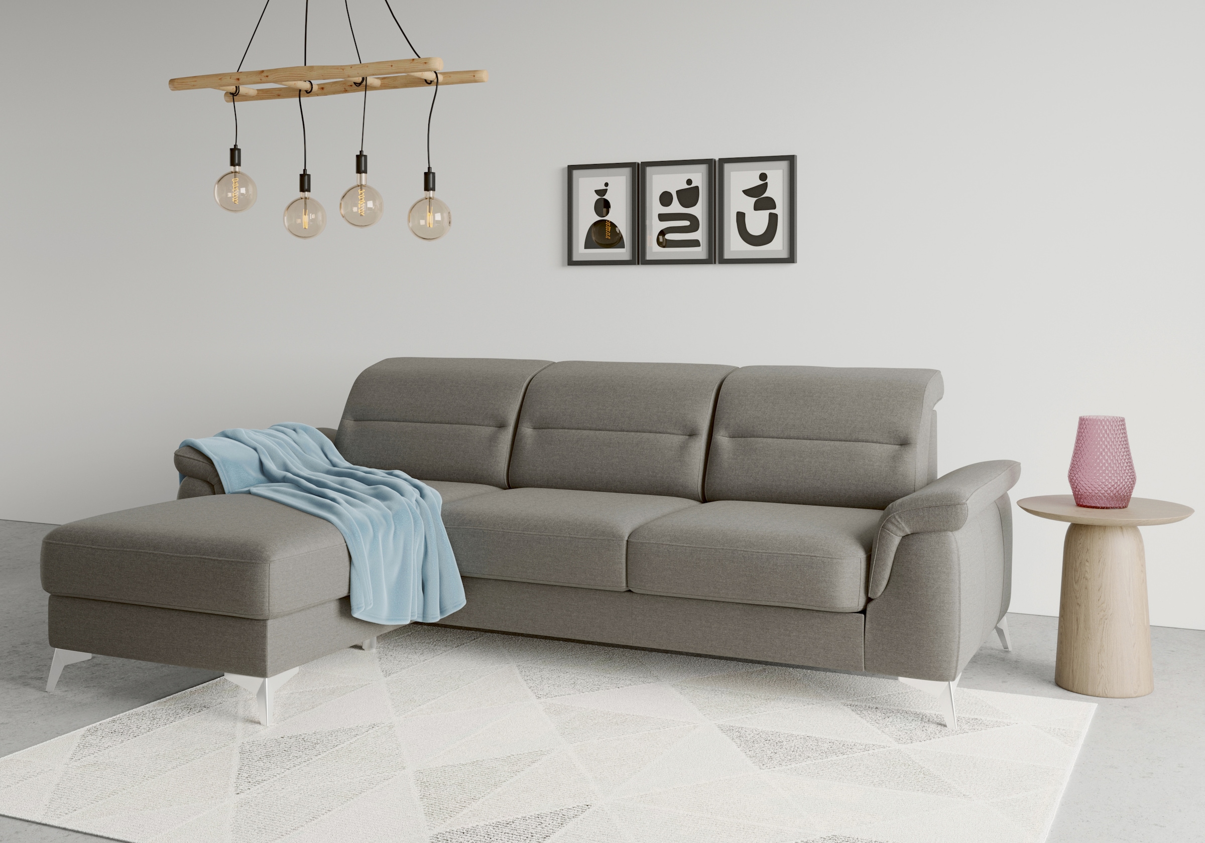 sit&more Ecksofa "Sinatra L-Form", mit Recamiere, optinal mit Kopfteilverst günstig online kaufen