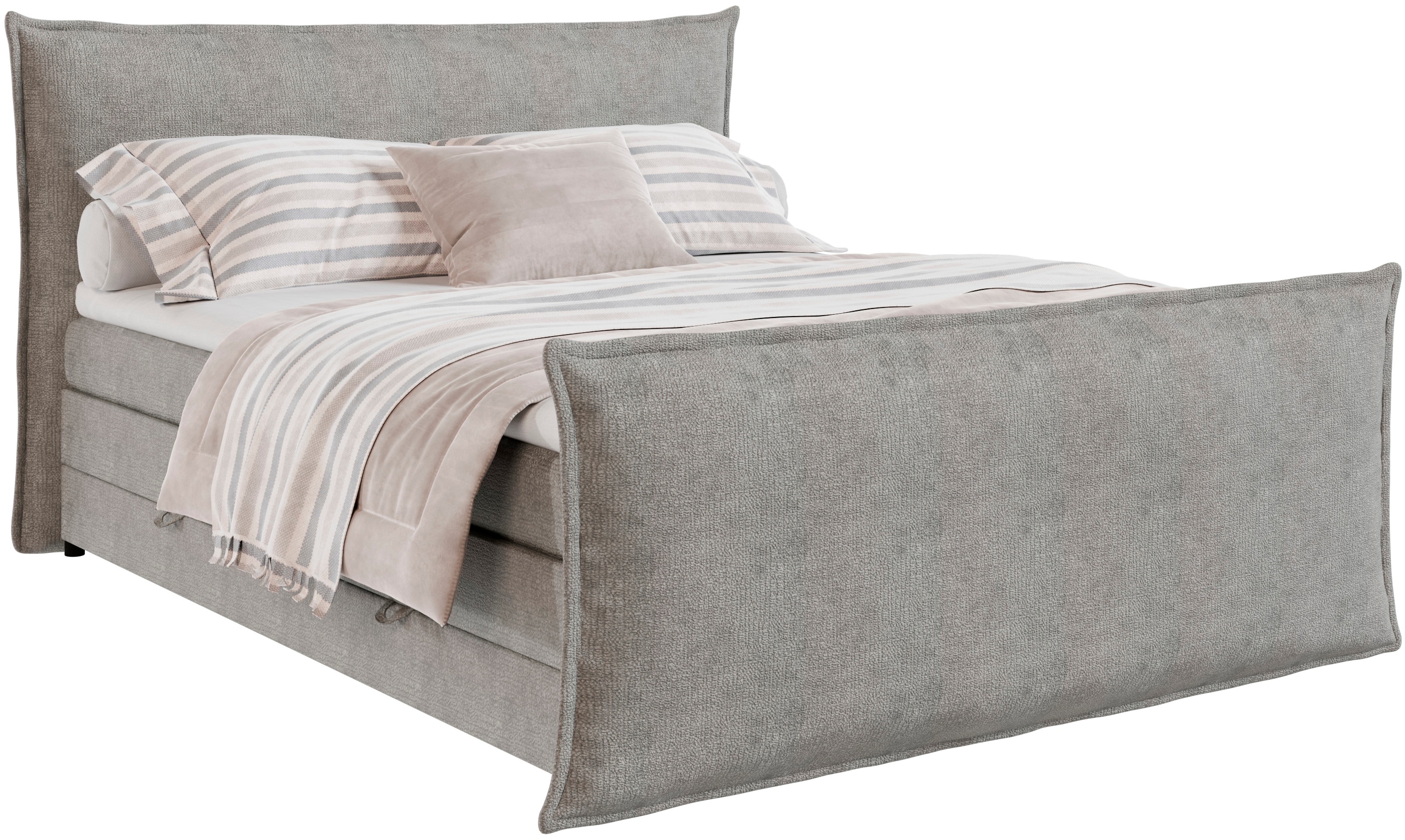 FORTE "Harmonie inkl. Bettkasten und Topper, Kopf- und Fußteil in Kissenoptik" in den Breiten 140cm, 160cm und 180cm erhältlich
