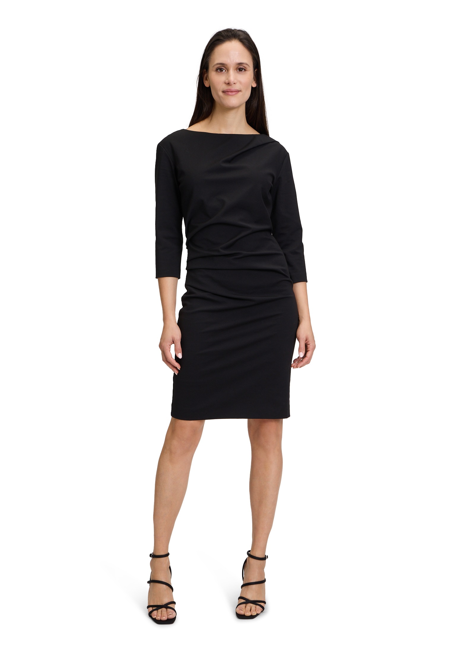 Betty&Co Jerseykleid »Betty & Co Damen Jerseykleid mit 3/4 Arm«, Falten