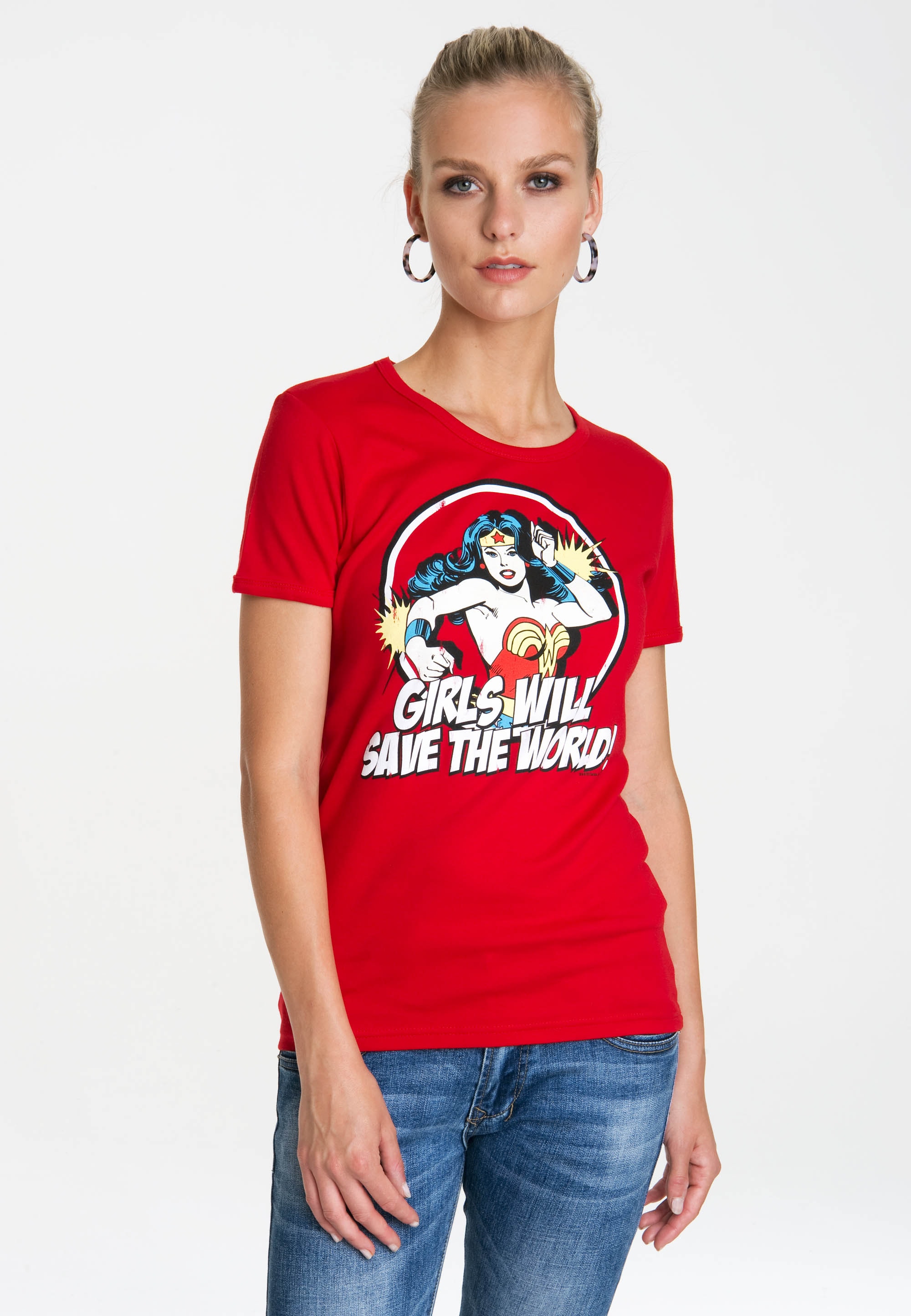 LOGOSHIRT T-Shirt »Wonder Woman - DC Comics«, mit lizenziertem Originaldesign