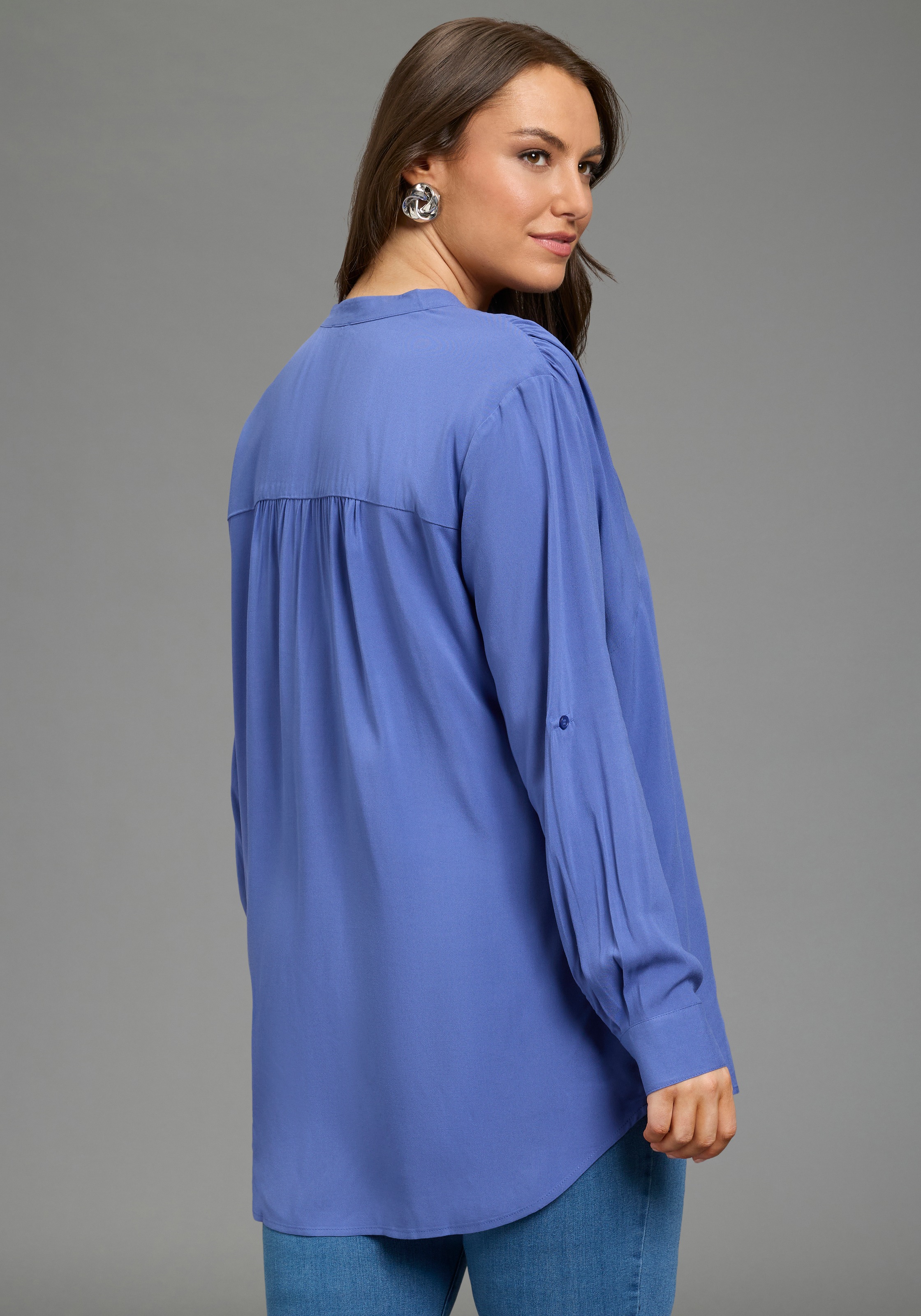 Laura Scott CURVE Longbluse im Tunika Stil aus weicher Viskose - GROSSE GRÖ günstig online kaufen