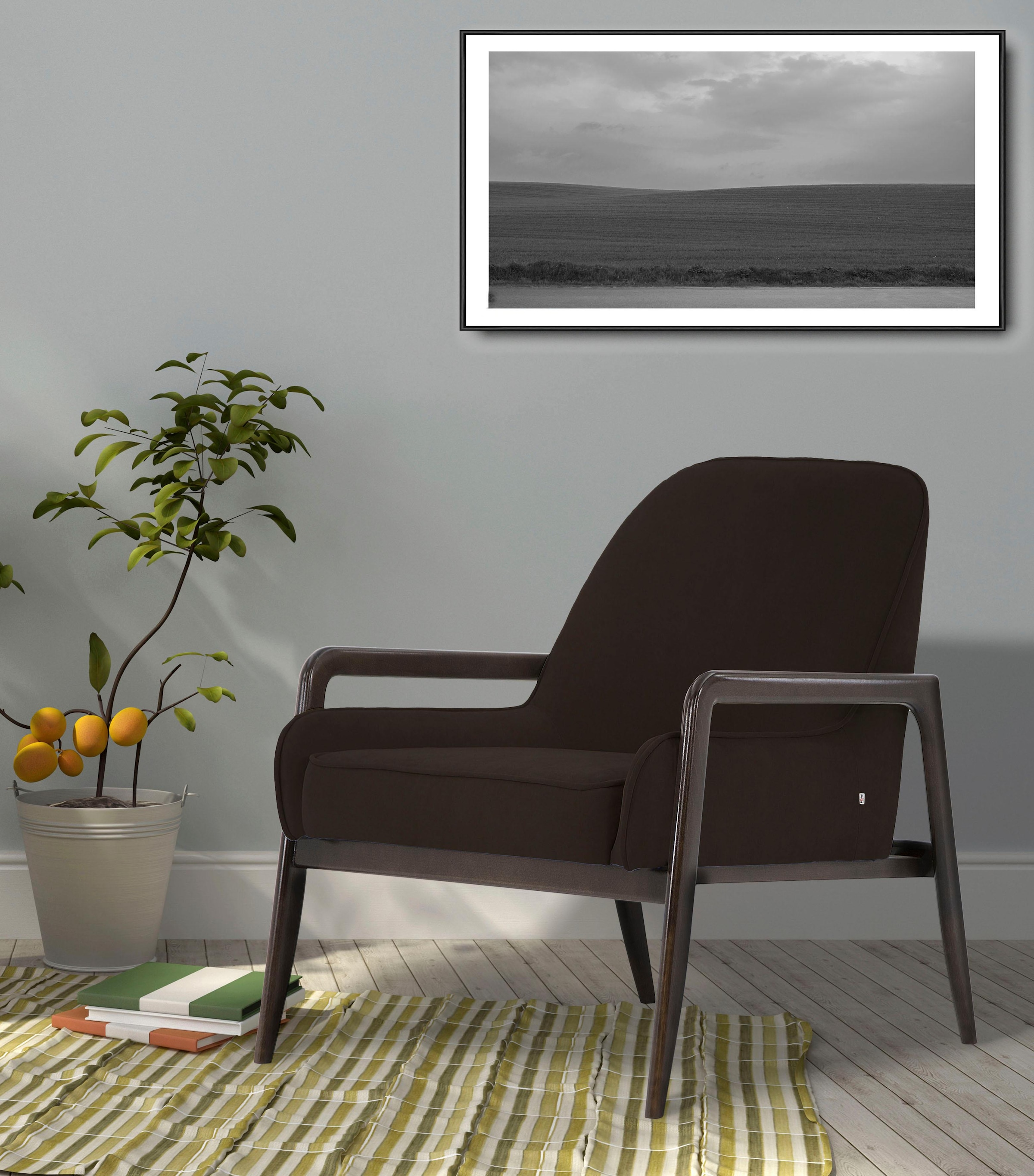 Home affaire Sessel "Braga" wahlweise mit Gestell aus Eiche in dunkel oder günstig online kaufen