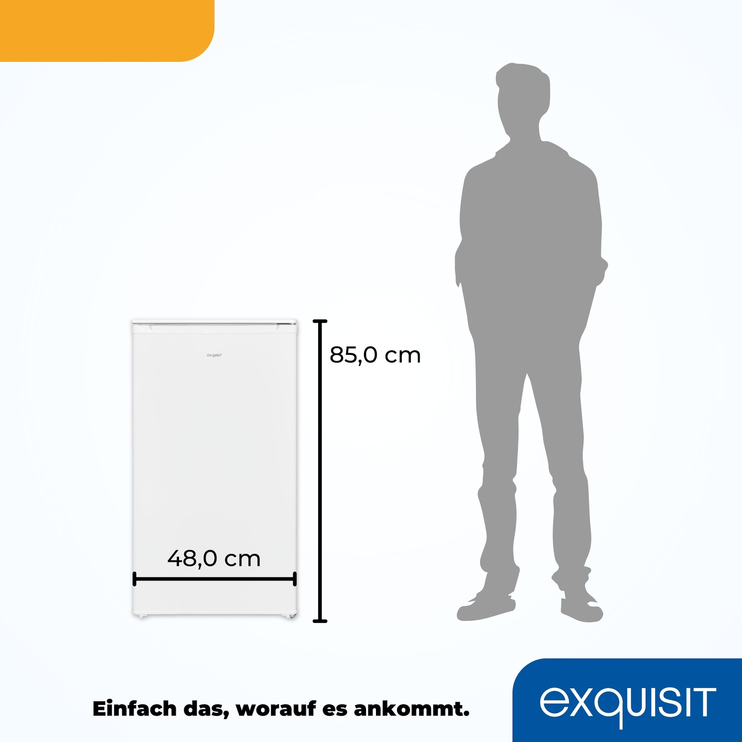exquisit Kühlschrank »KS116-0-041E weiss«