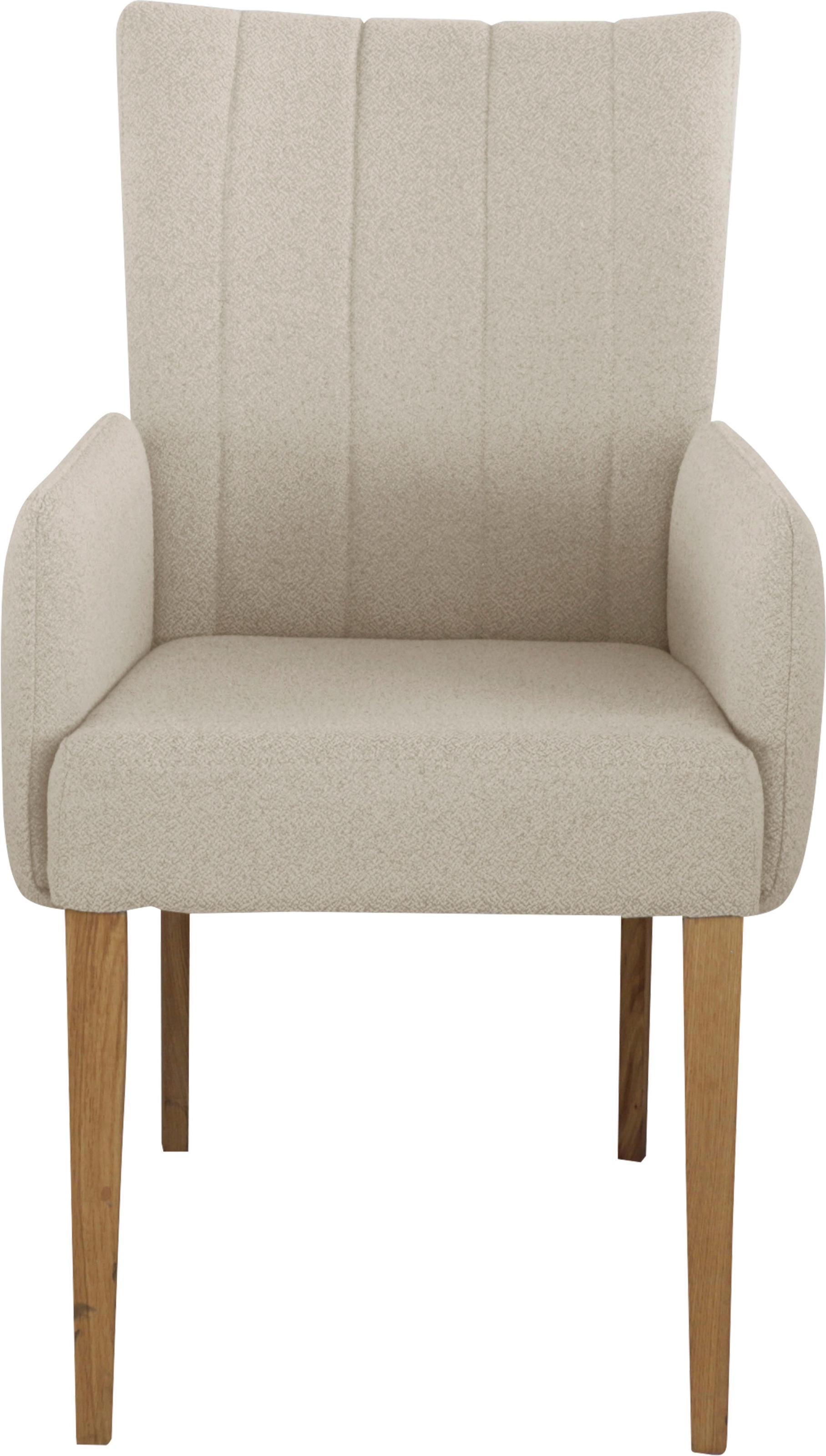 Home affaire Armlehnstuhl "Dia" () Gestell Eiche massiv geölt günstig online kaufen