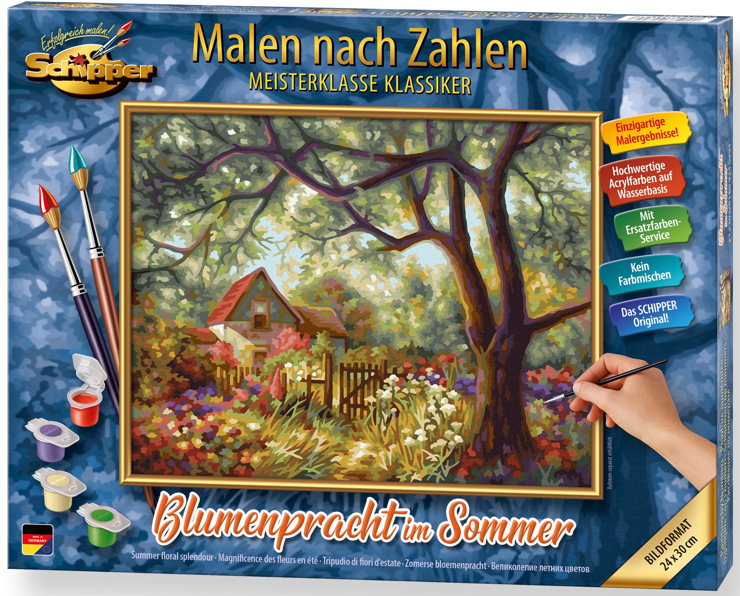 Schipper Malen nach Zahlen »Meisterklasse Klassiker - Blumenpracht im Sommer«, Made in Germany