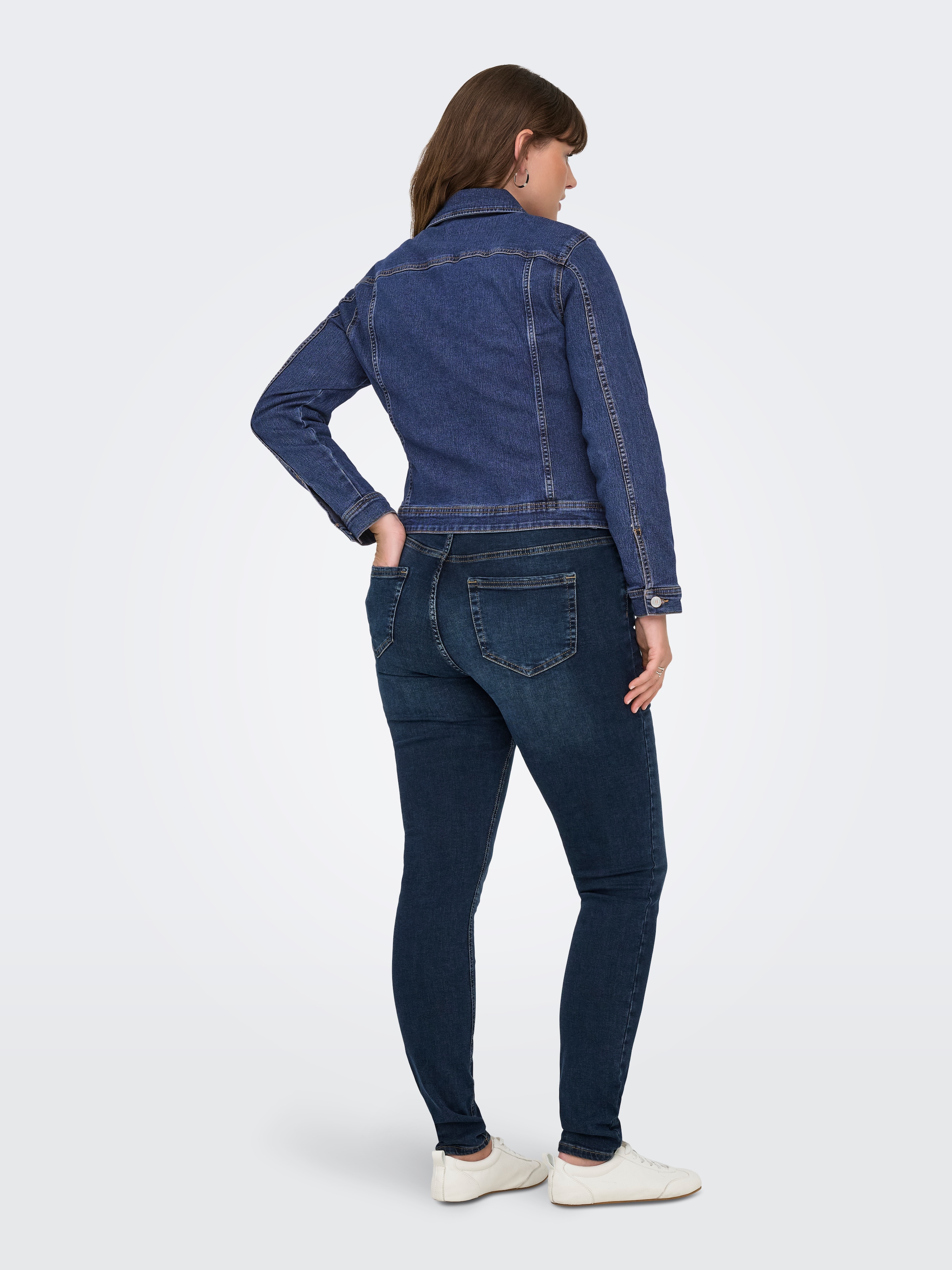 ONLY CARMAKOMA Jeansjacke »CARWESPA LS DBD JACKET DNM«