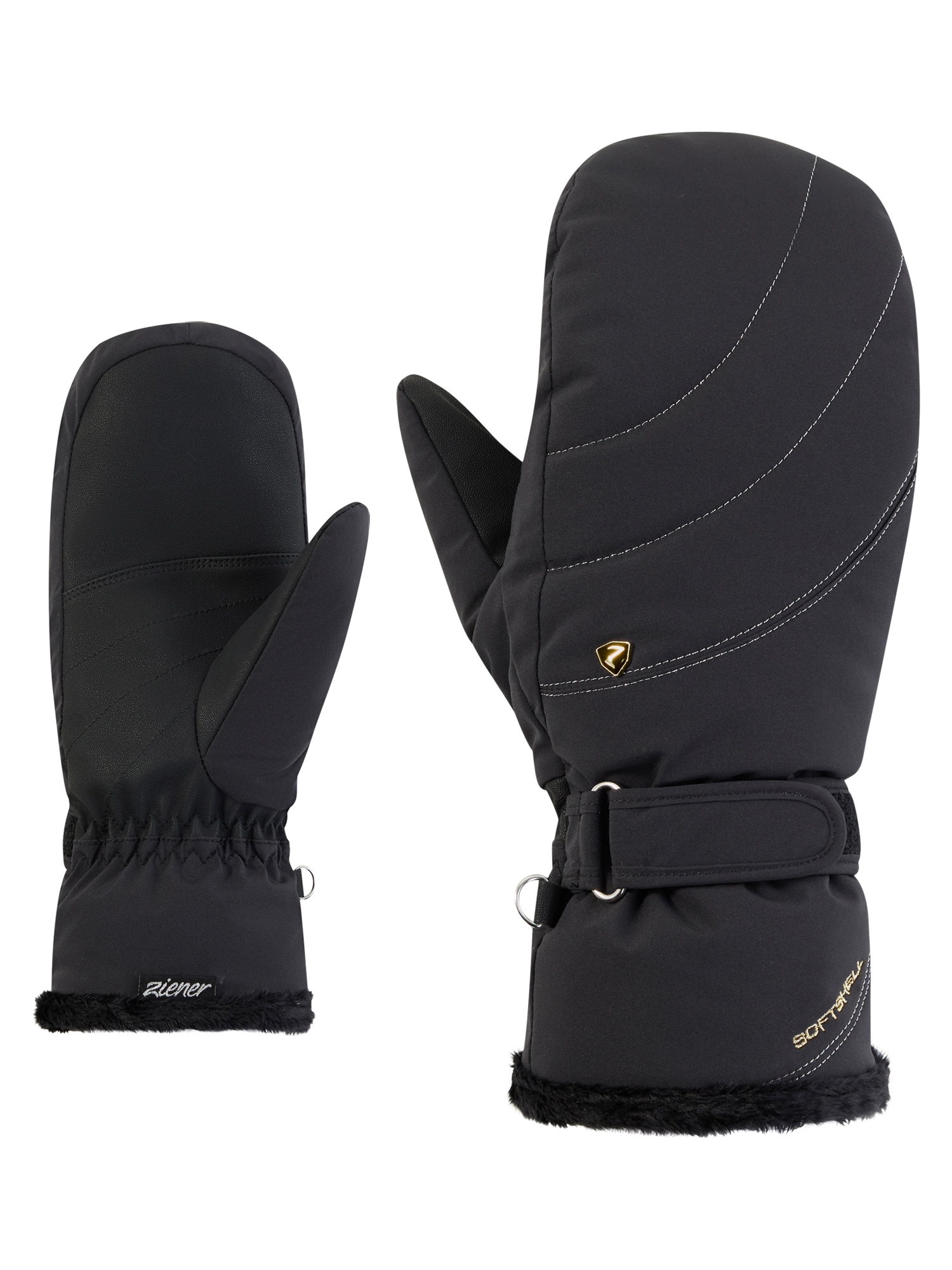 Ziener Fäustlinge "KEAKI-Z AQUASHIELD PrimaLoft DAMEN" wasserdicht, winddicht, atmungsaktiv, extra warm, Plüschfutter