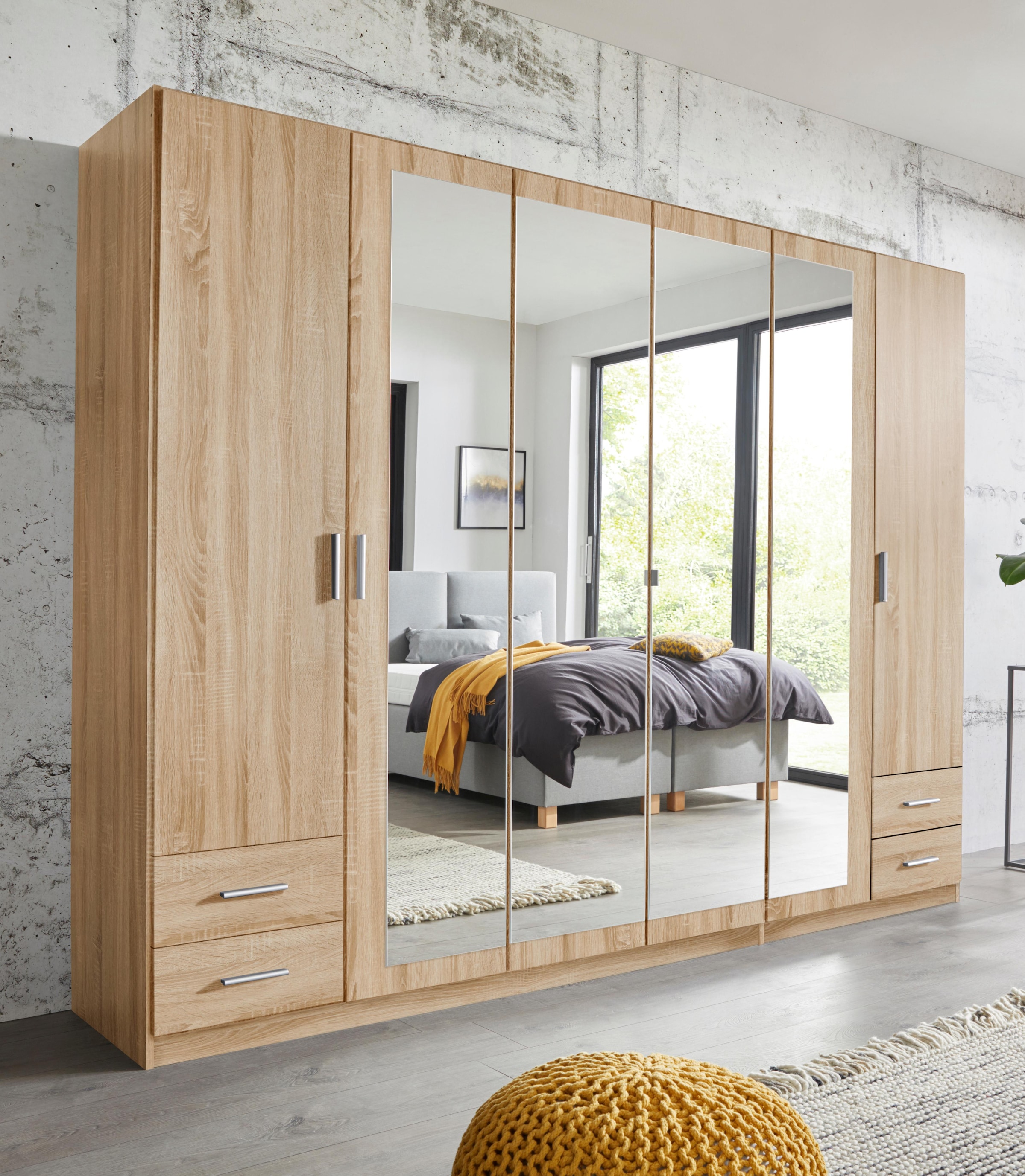 rauch Drehtürenschrank »Flexx«, mit 4 Schubkästen