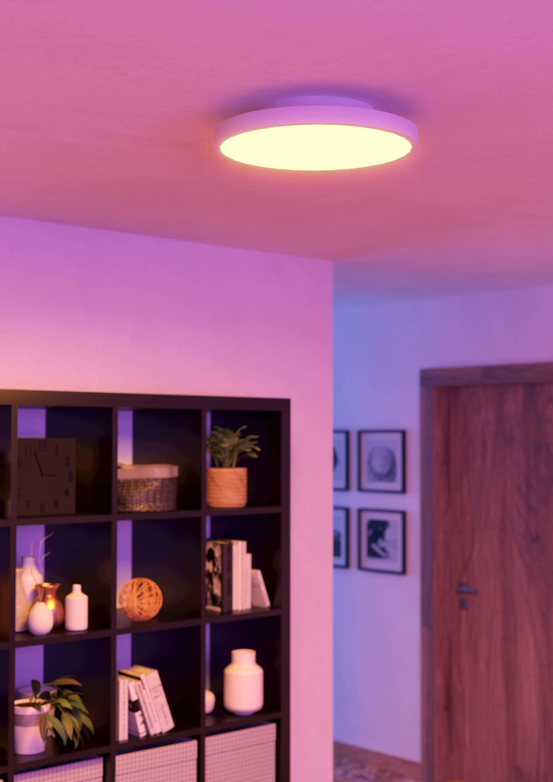EGLO LED-Deckenleuchte »TURCONA-Z«, (1 St.) in weiß aus Stahl, Alu / inkl. LED fest integriert - 22,4 Watt, Durchm. ca. 45 cm