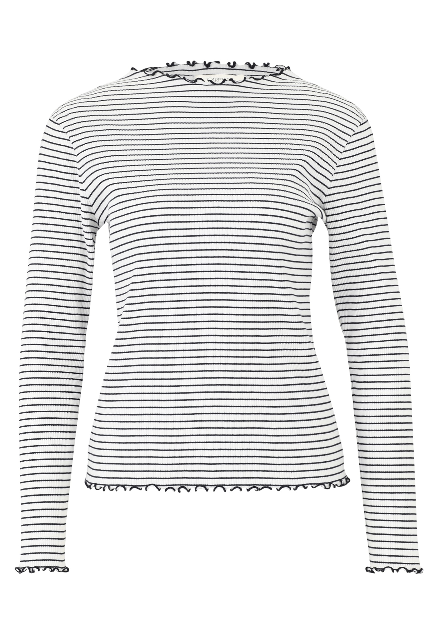Cartoon Kurzarmshirt »Cartoon Damen Langarm-Shirt mit Kragen«, (1 tlg.)