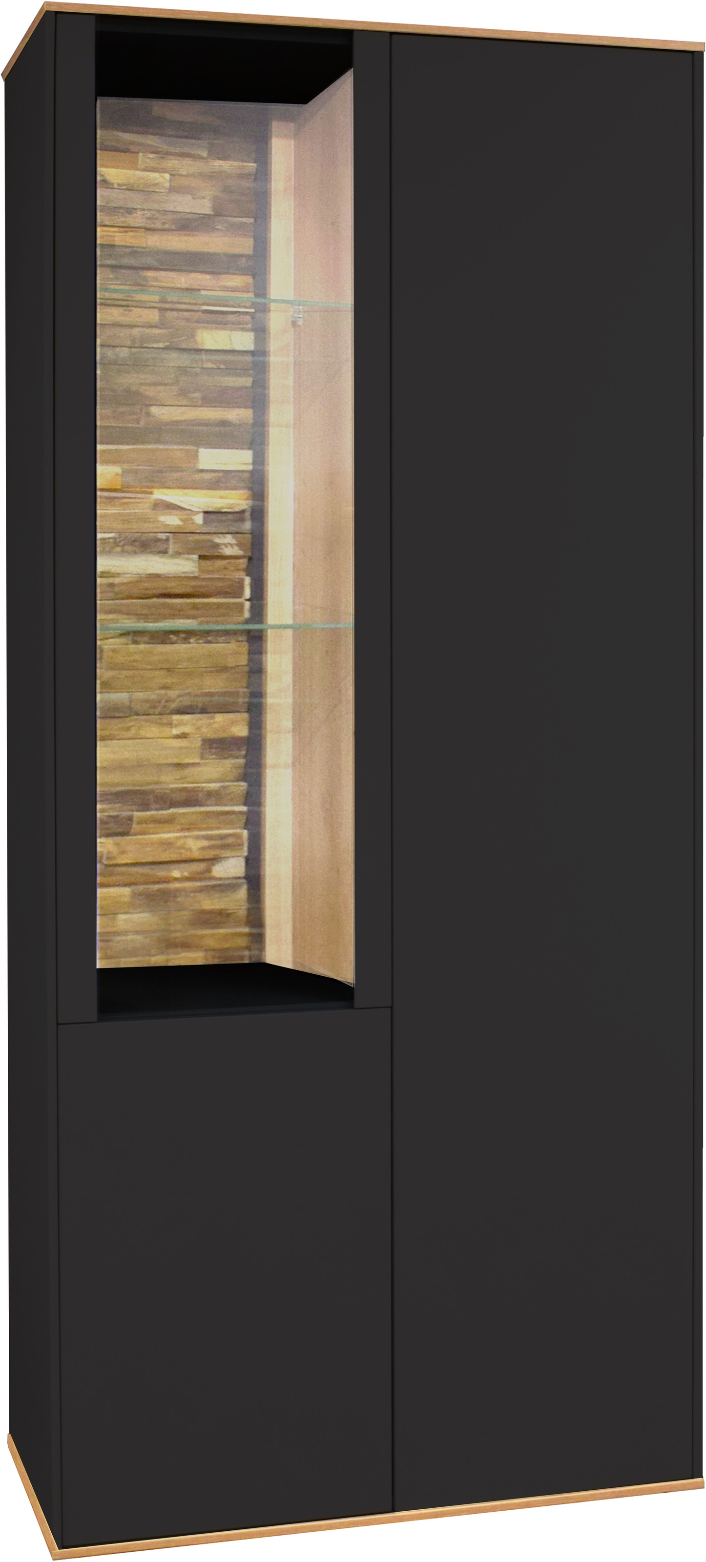 Mäusbacher Vitrine »Faro«, Faro Vitrinenschrank B 81 cm, inkl. Beleuchtung, Push to open Funktion
