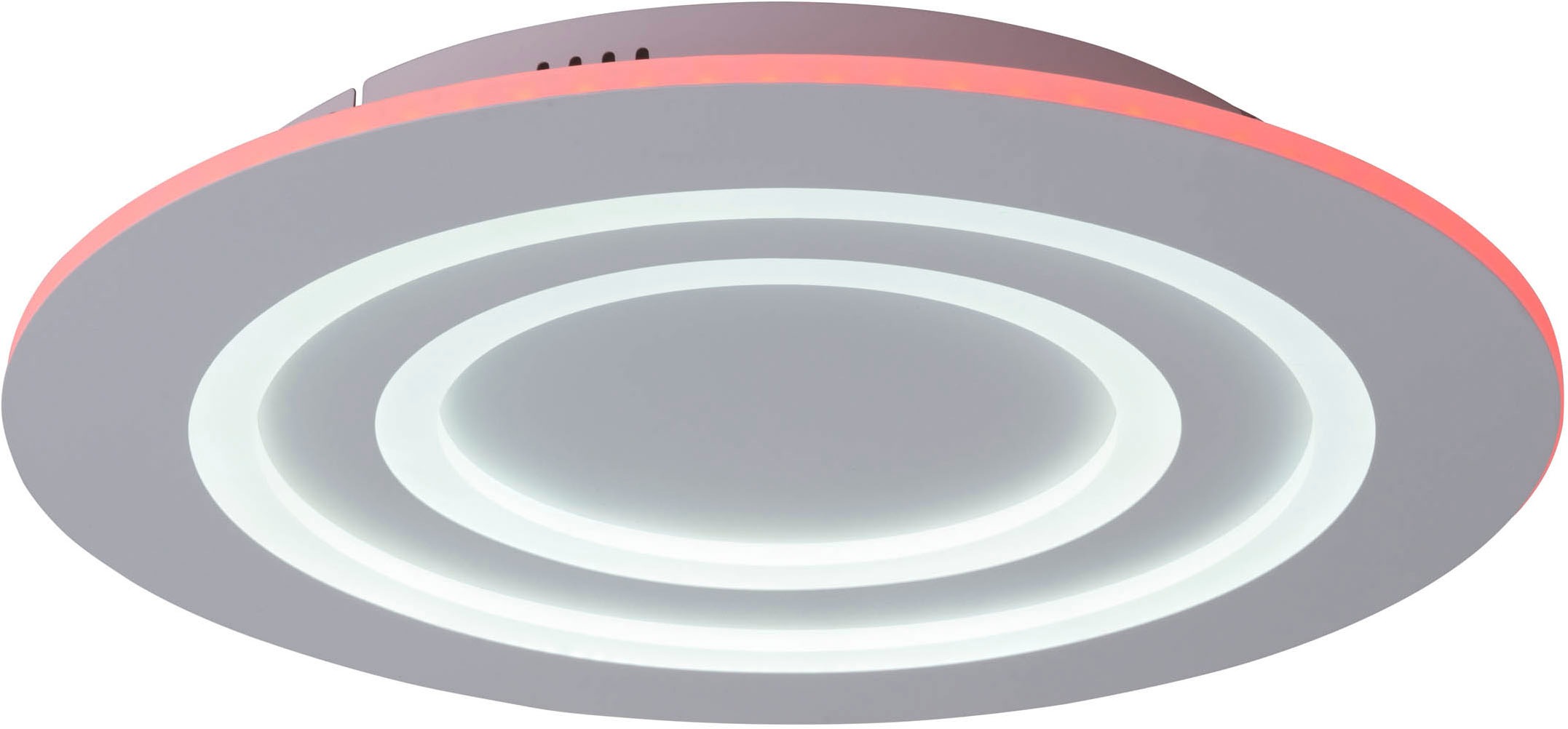 näve LED Deckenleuchte »Mirel«, 1 flammig, Leuchtmittel LED-Modul | LED fest integriert, RGB, CCT, Memory, Nachtlicht, stufenlos dimmbar per Funk-Fernbedienung