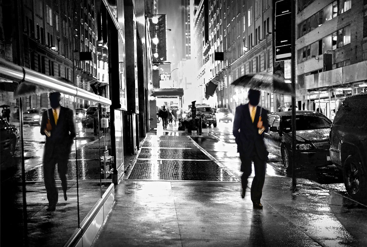Papermoon Fototapete "Wet Manhattan Street"