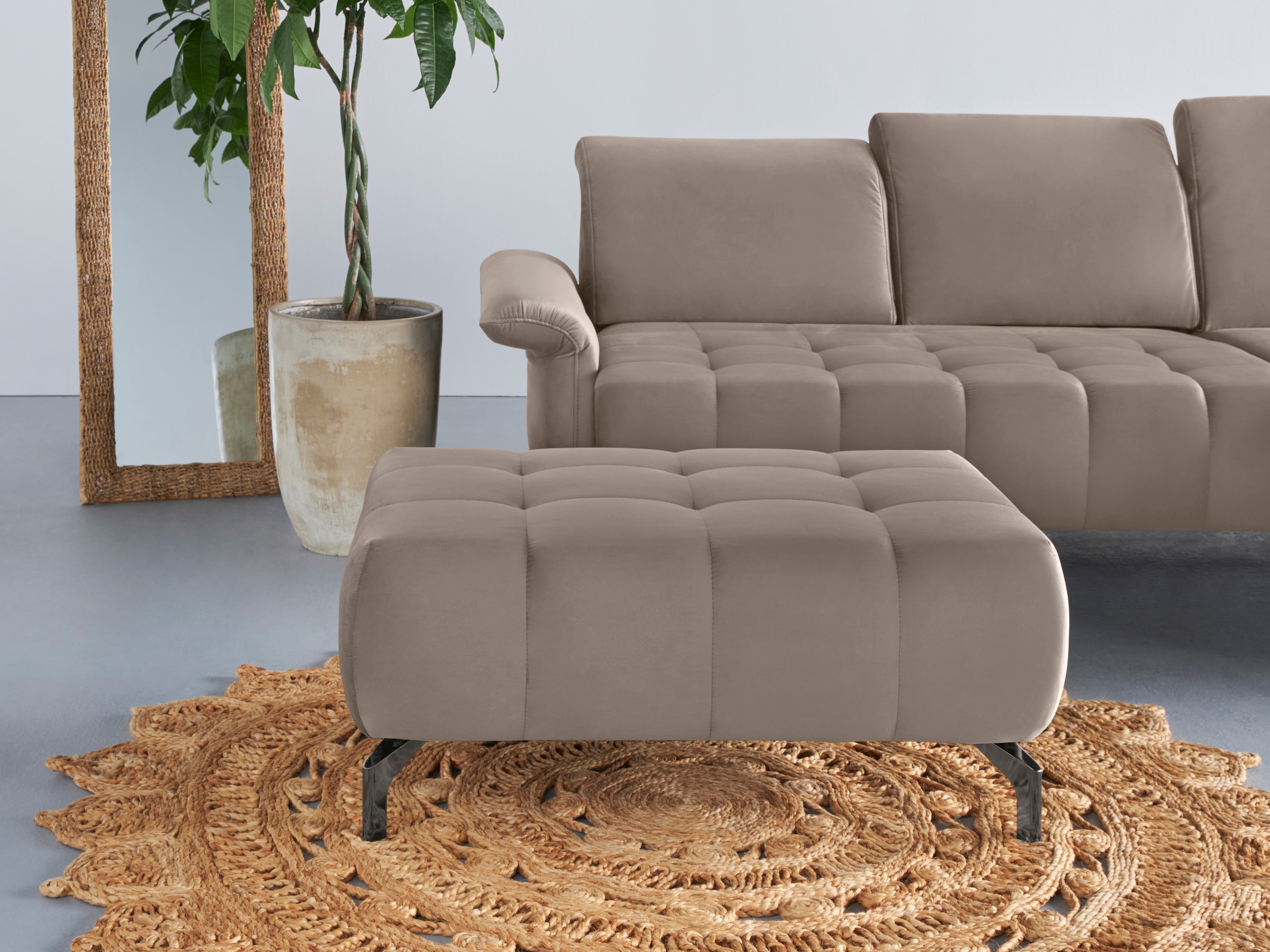 INOSIGN Polsterhocker "Fresh", passend zum Ecksofa "Fresh", auch in Bezug Olympia EASY CLEAN