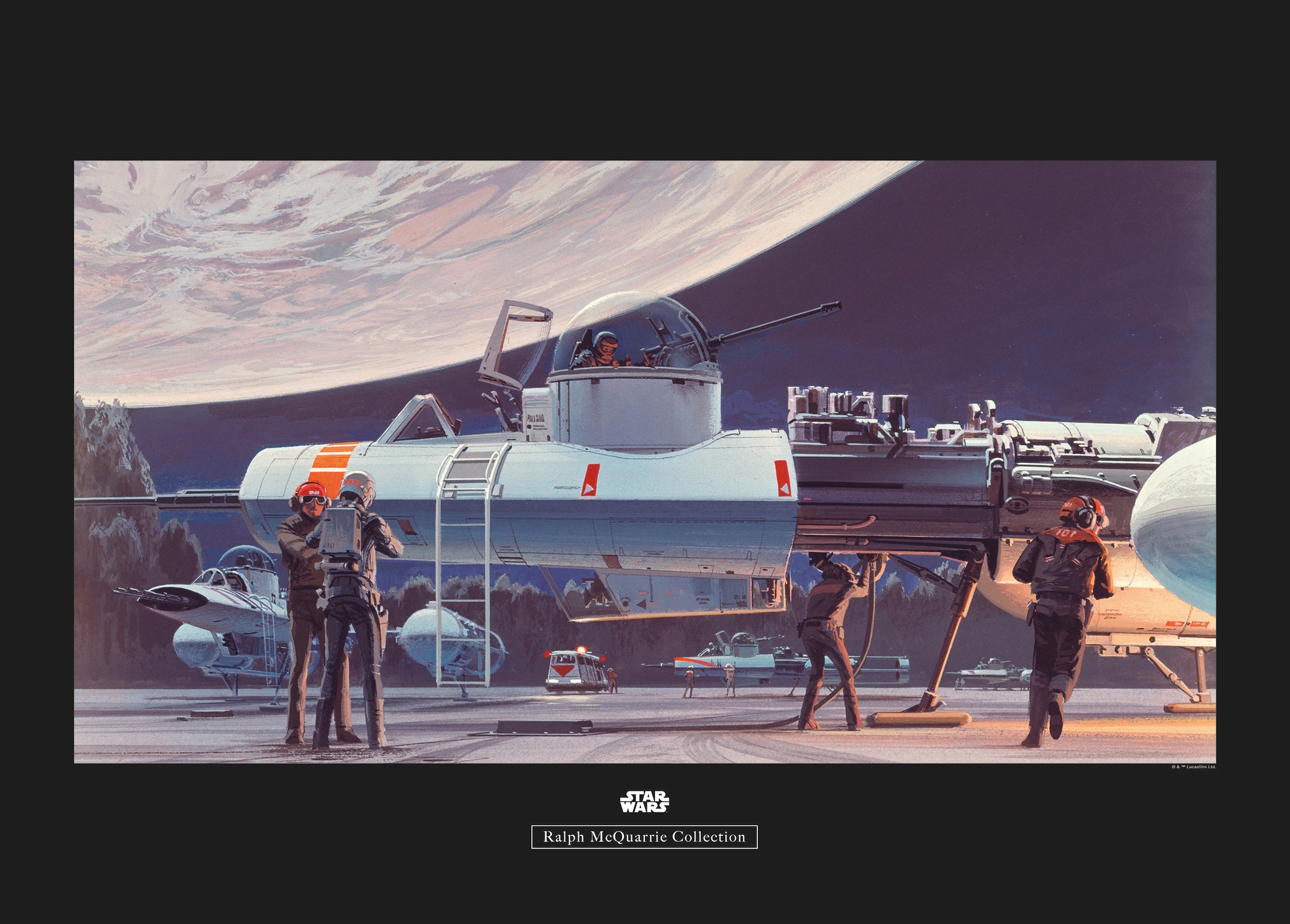 Komar Bild »Star Wars Classic RMQ Yavin Hangar«, Star Wars, (1 St.), Wandbild zur Dekoration im Kinderzimmer - ohne Rahmen