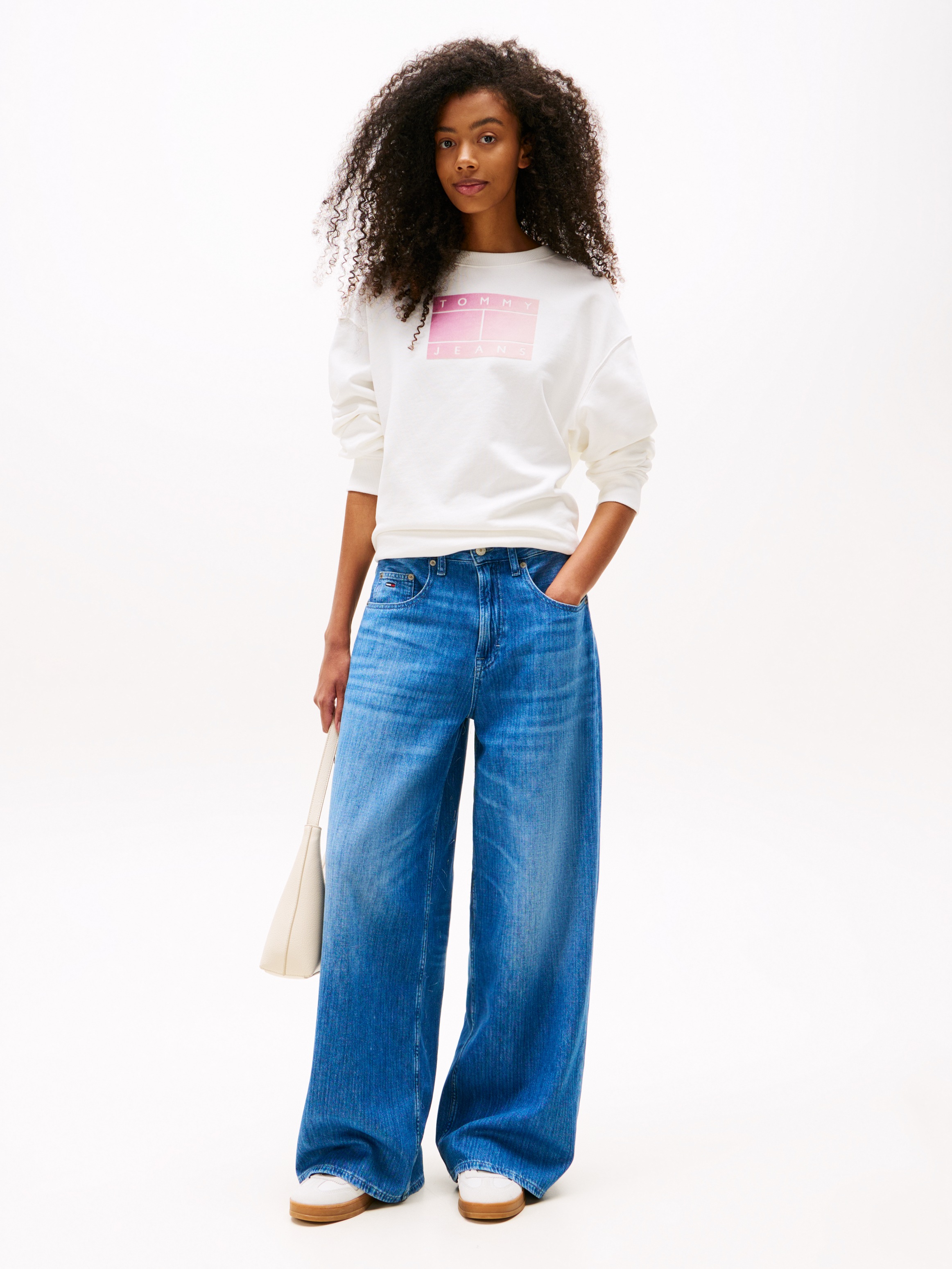 Tommy Jeans Sweatshirt "TJW RLX GRADIENT FLAG CREW" günstig online kaufen