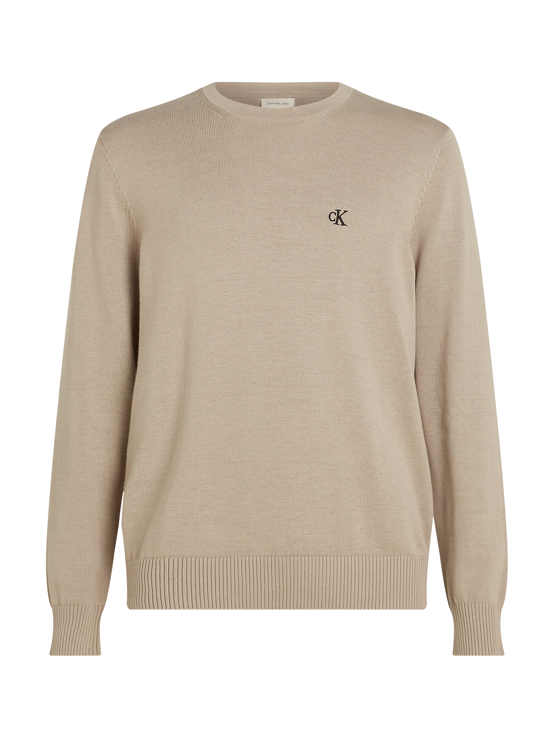 Calvin Klein Jeans Rundhalspullover »MODERN CREW NECK SWEATER«, Logodruck, Rundhals