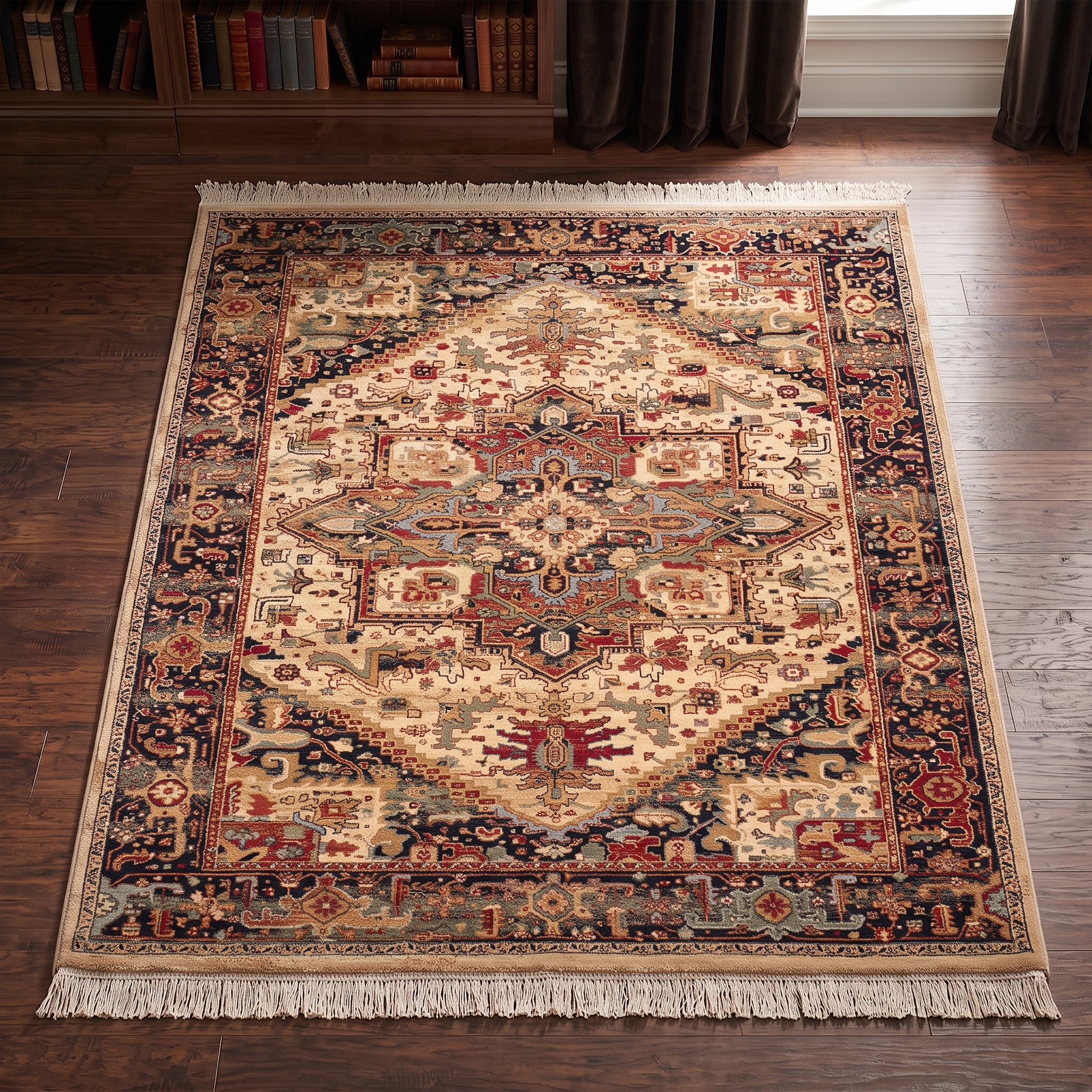 THEKO Wollteppich "Saharna 2886" rechteckig 10 mm Höhe reine Wolle, Orient-Optik, mit Fransen