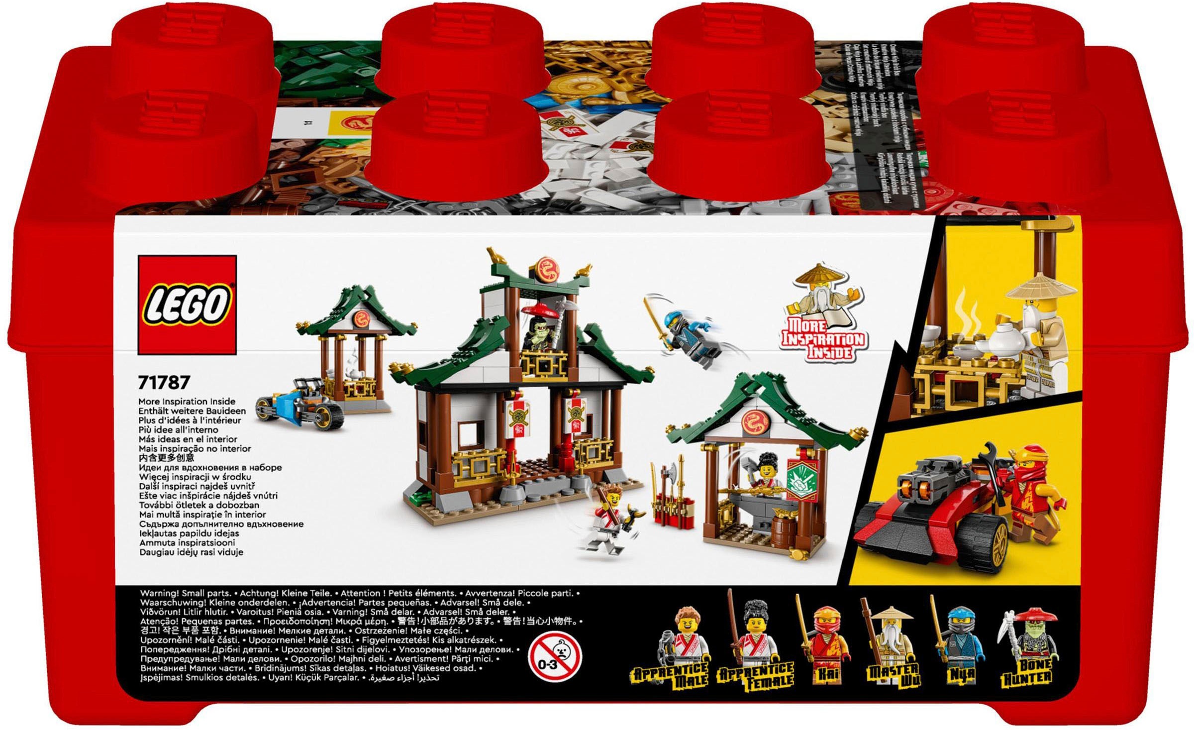 LEGO® Konstruktionsspielsteine »Kreative Ninja Steinebox (71787), LEGO® NINJAGO«, (530 St.), Made in Europe