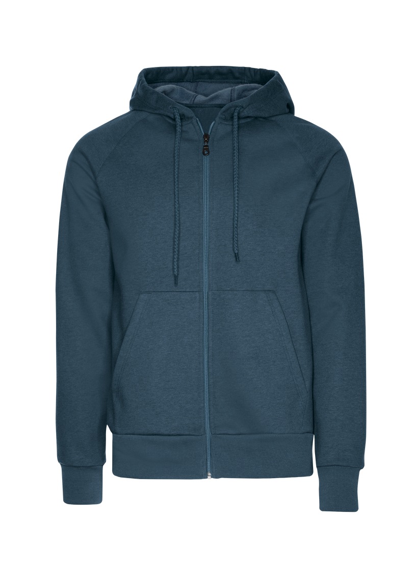 Trigema Sweatjacke "TRIGEMA Sweatjacke mit Kapuze" 1 Stk. tlg. günstig online kaufen