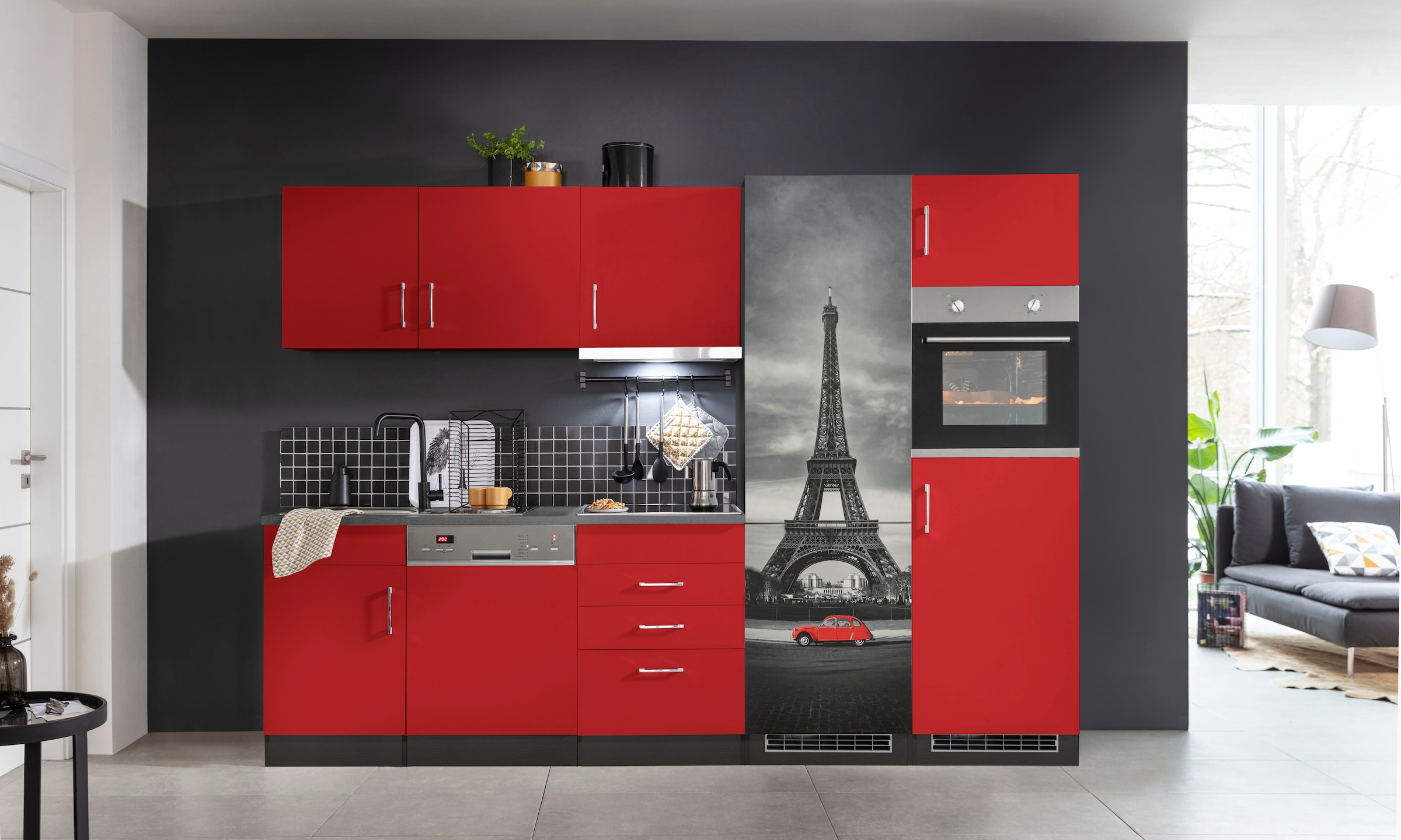 KOCHSTATION Küchenzeile "KS-Paris", mit E-Geräten, Breite 290 cm günstig online kaufen
