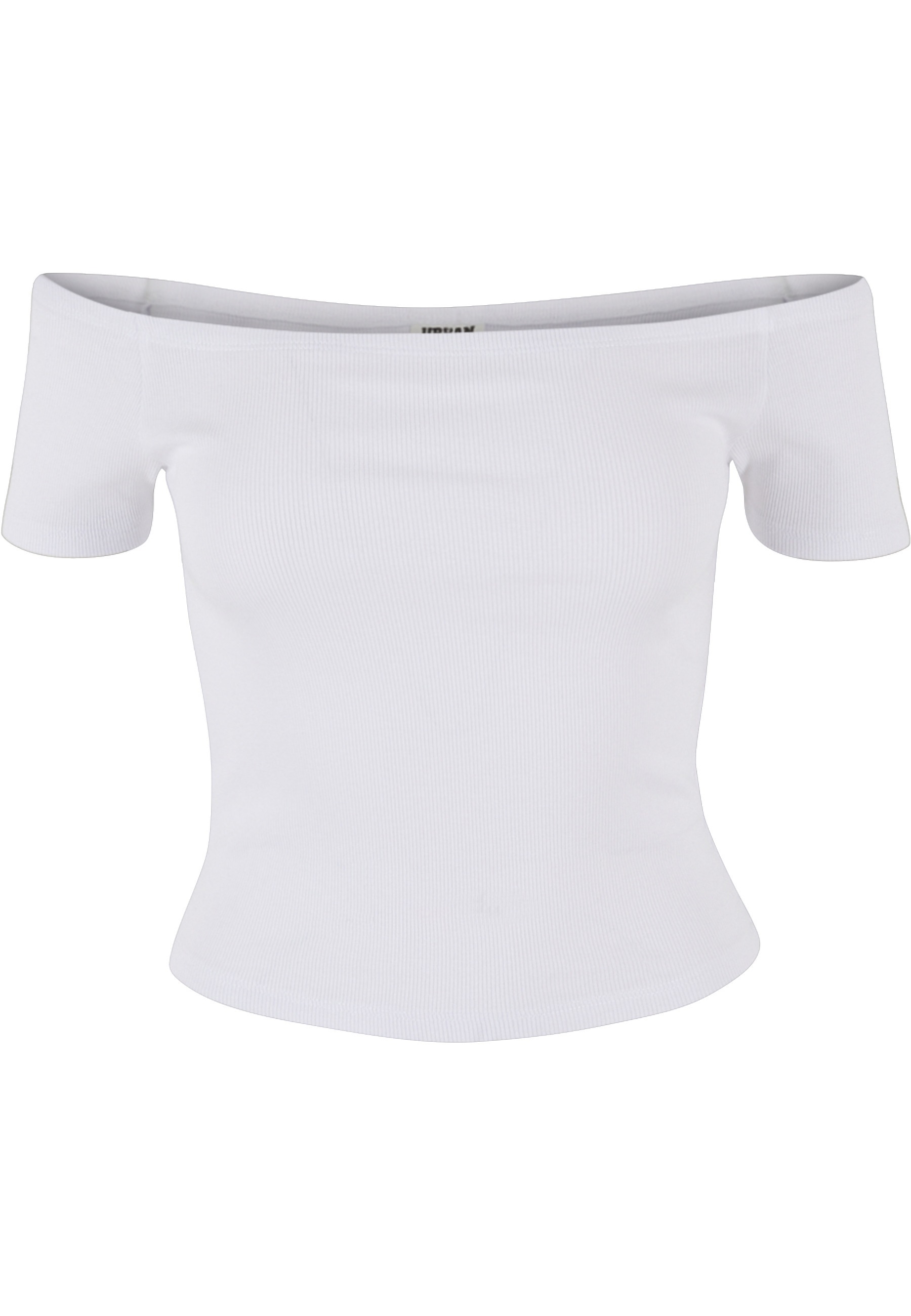 URBAN CLASSICS T-Shirt "Urban Classics Ladies Organic Off Shoulder Rib Tee günstig online kaufen